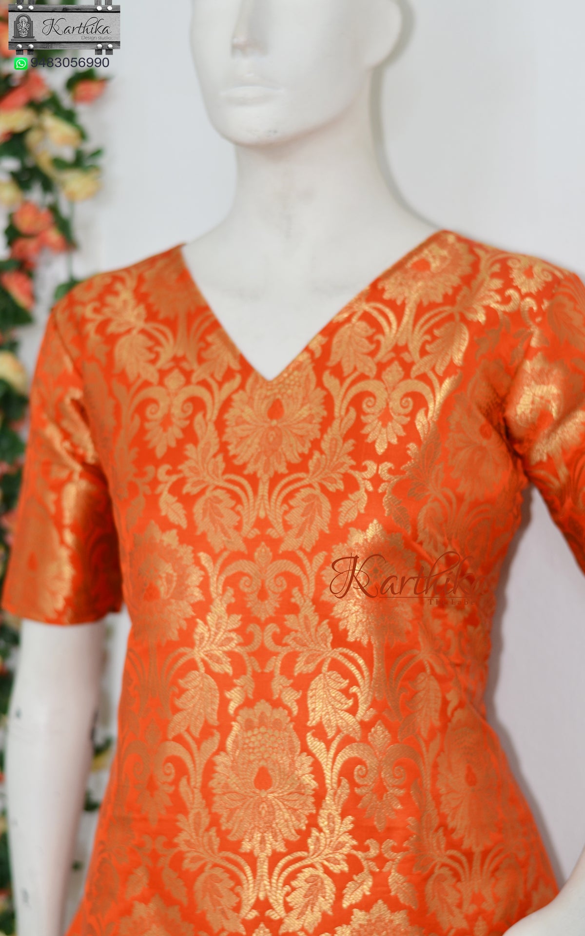 Banarasi silk kurthi set