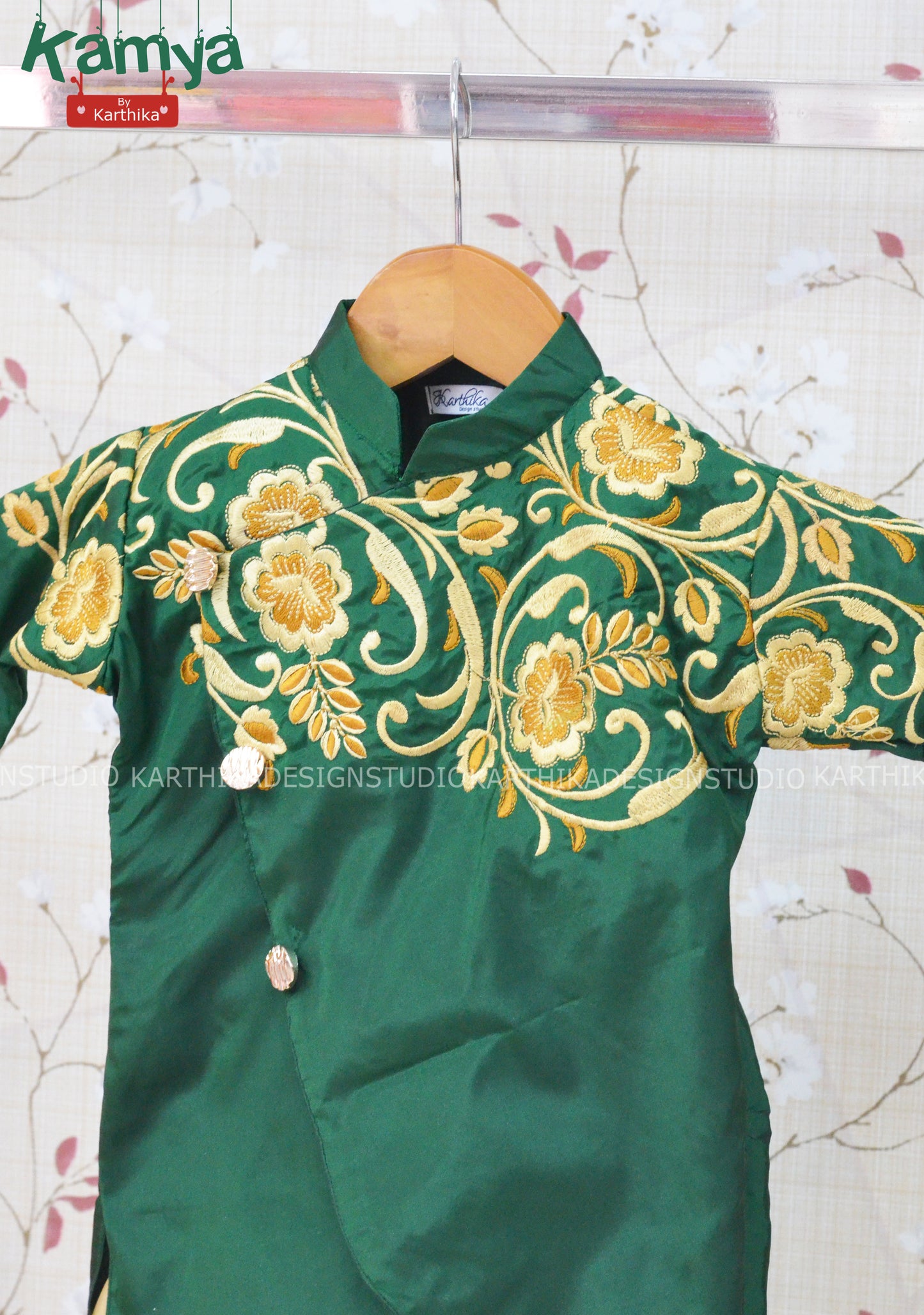 Cotton silk kurtha dhothi