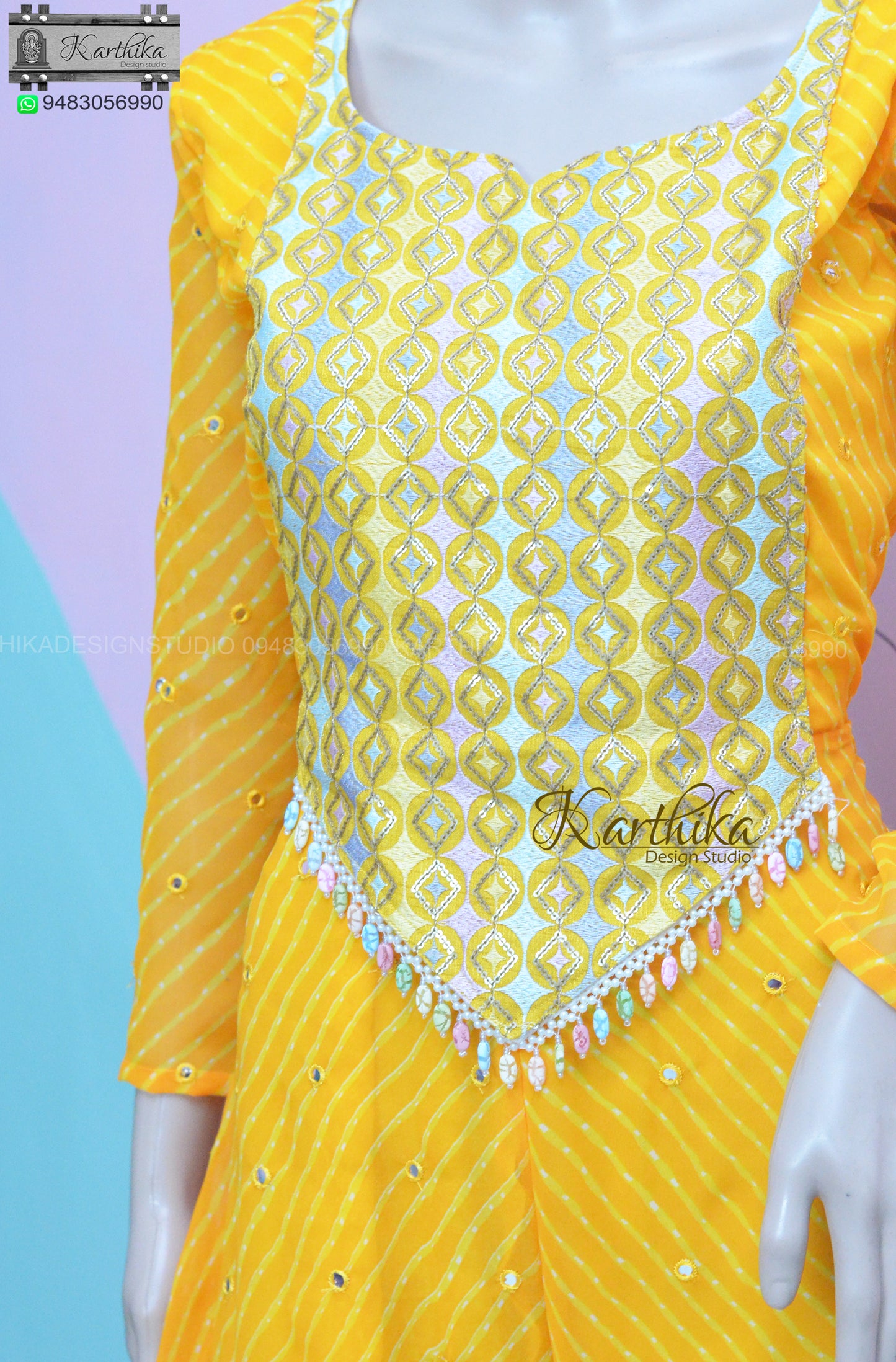 Bandhani Georgette Jump suit.