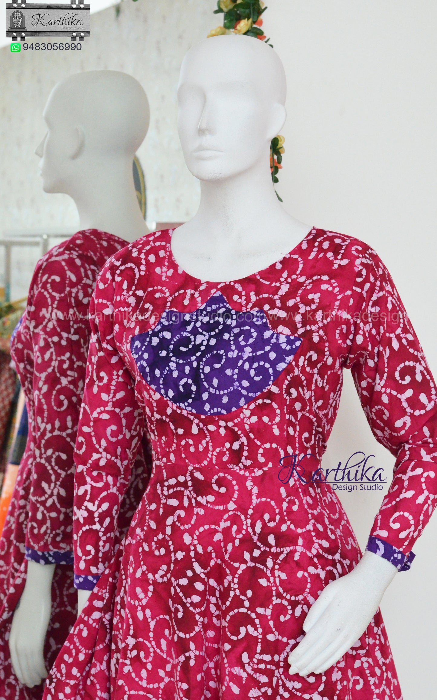 Block print cotton frock.