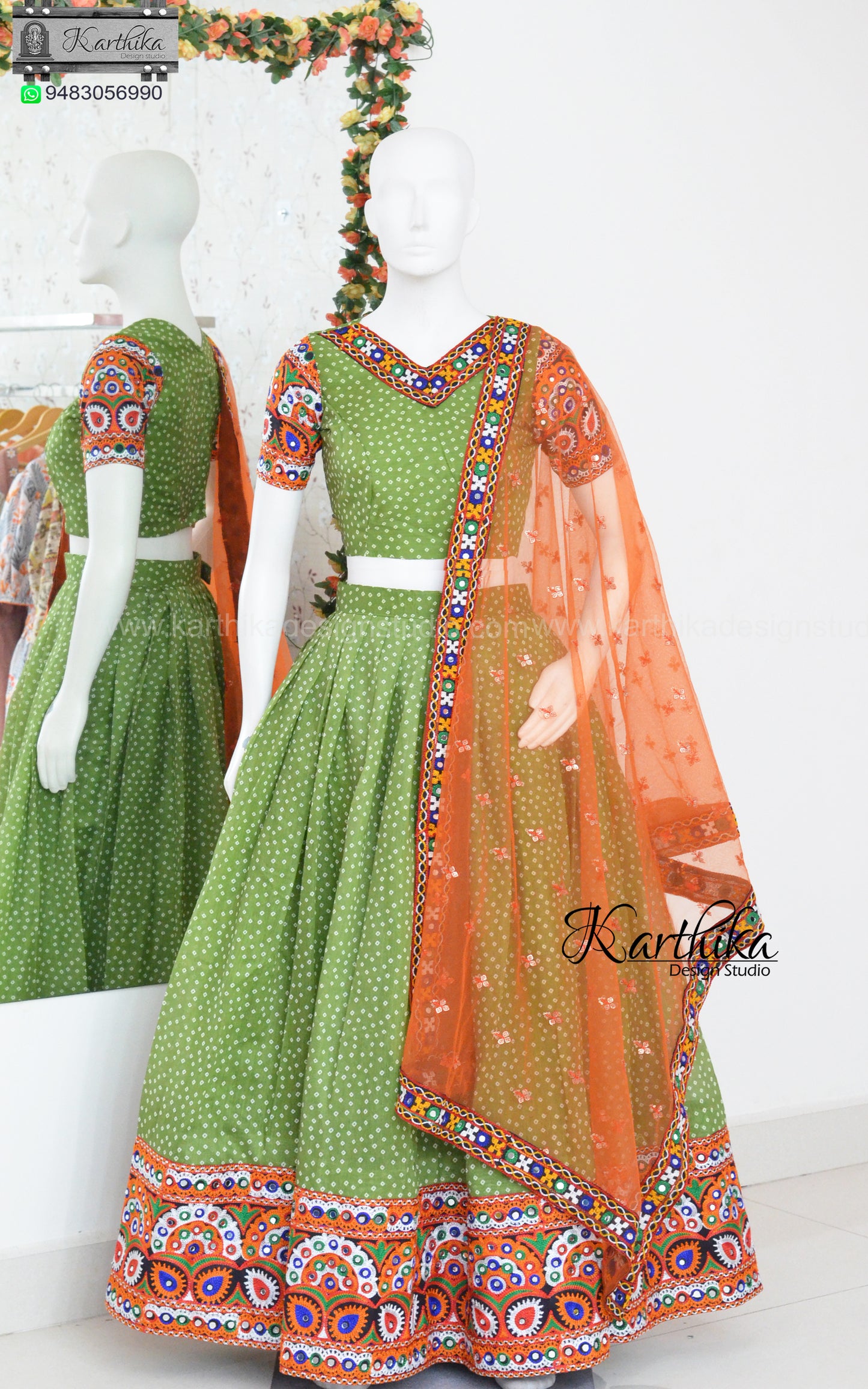 Chanderi silk lehenga choli