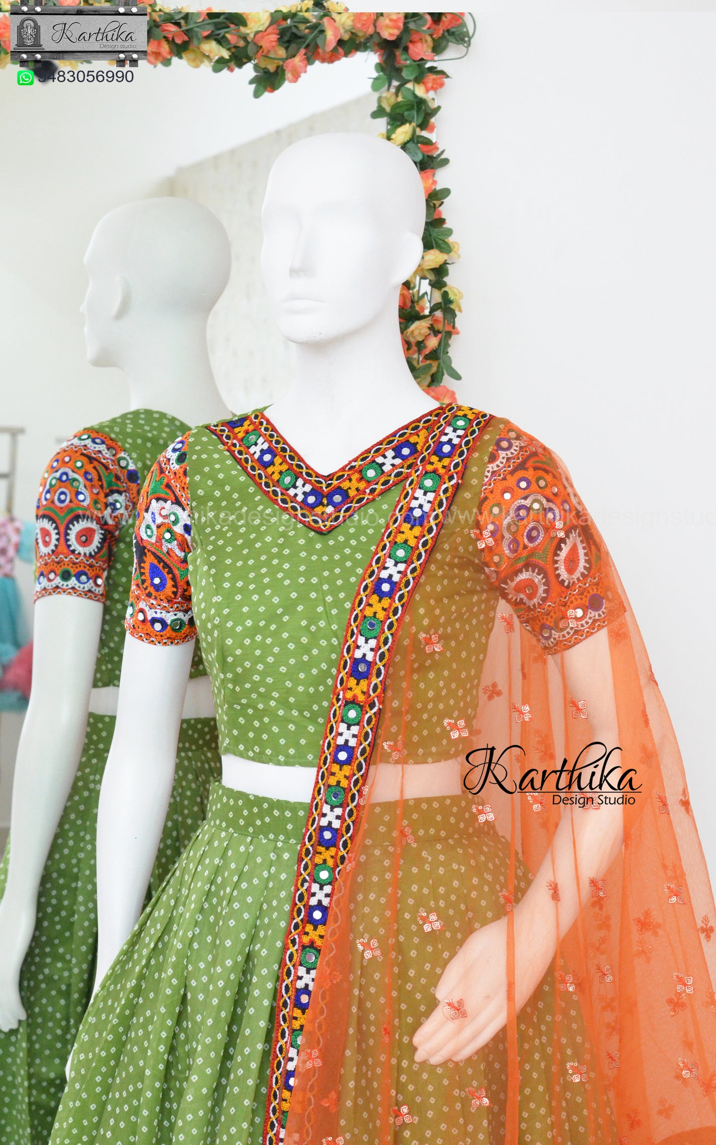 Chanderi silk lehenga choli