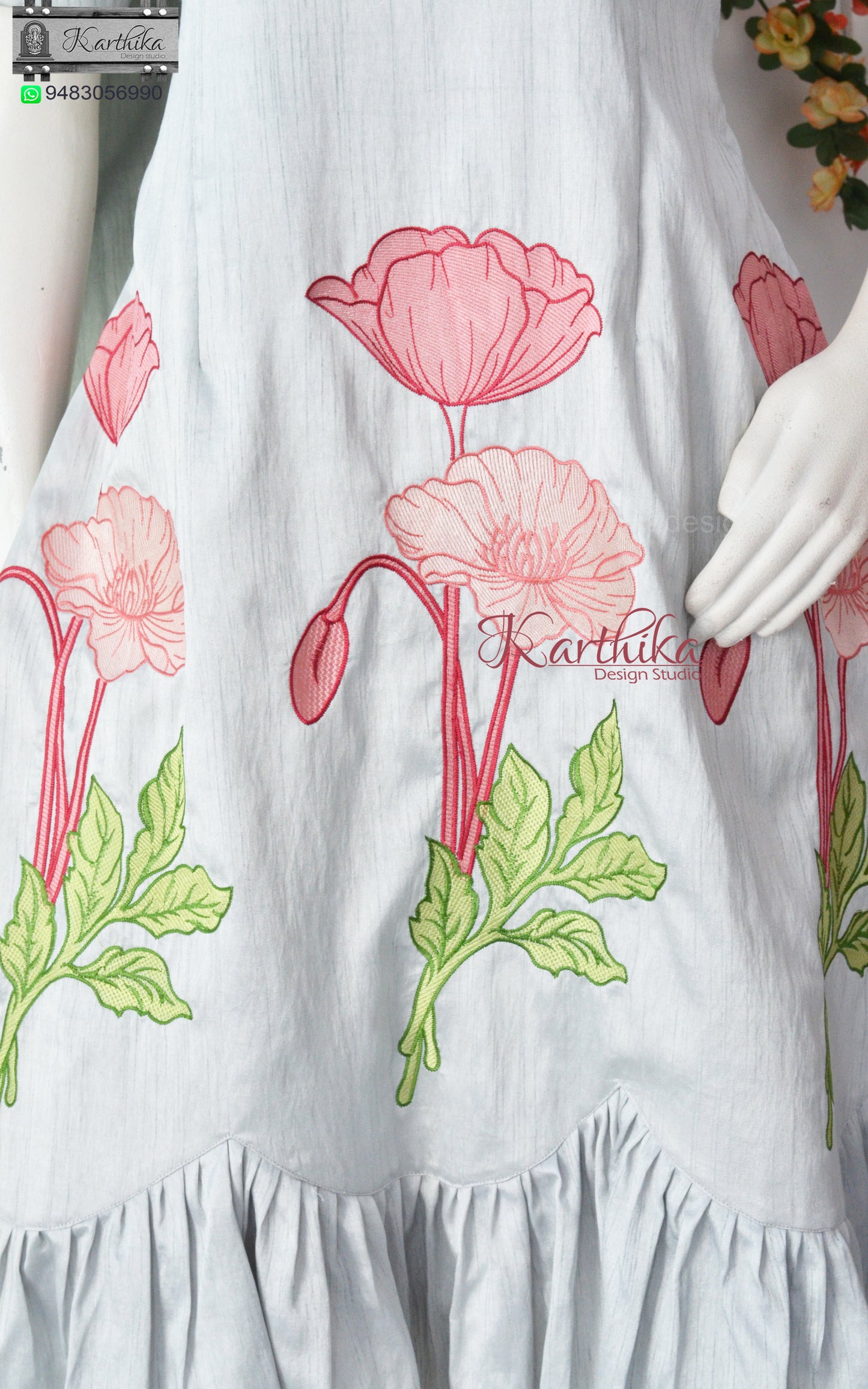 Embroidered Aline frock