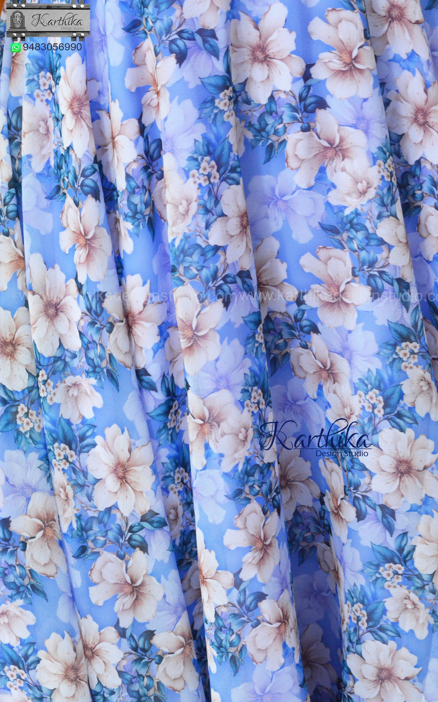 Floral georgette frock
