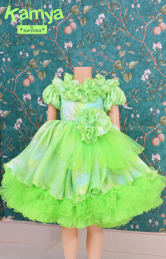 Flourescent Lycra frock