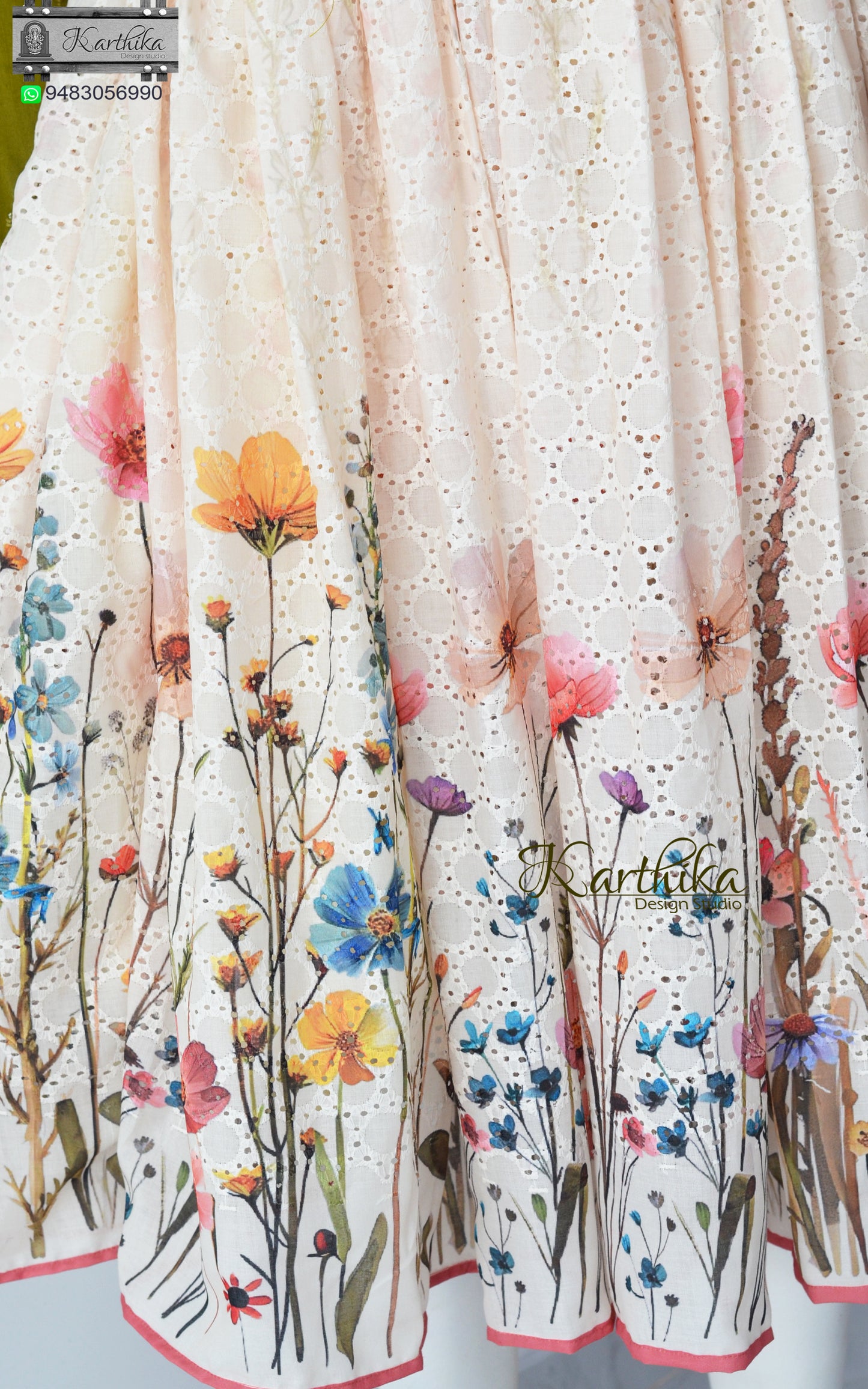 Floral Hakoba cotton frock...