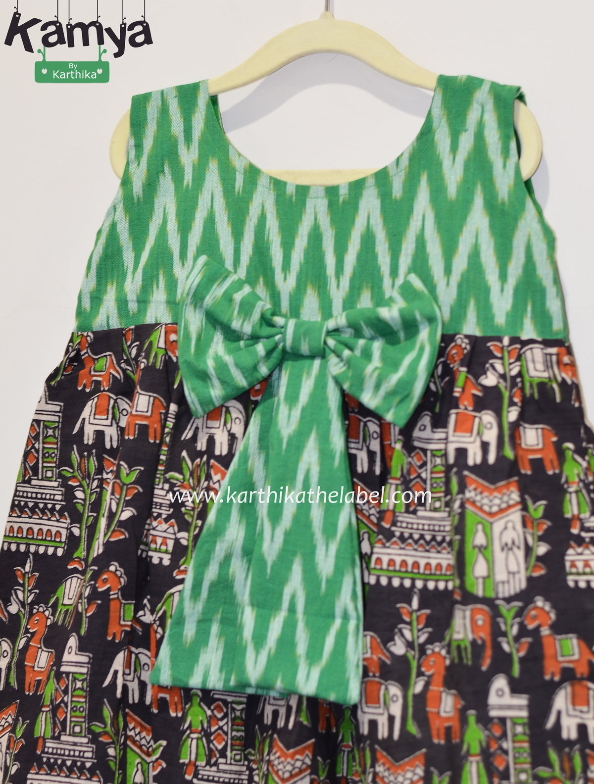Handloom frock for the kids