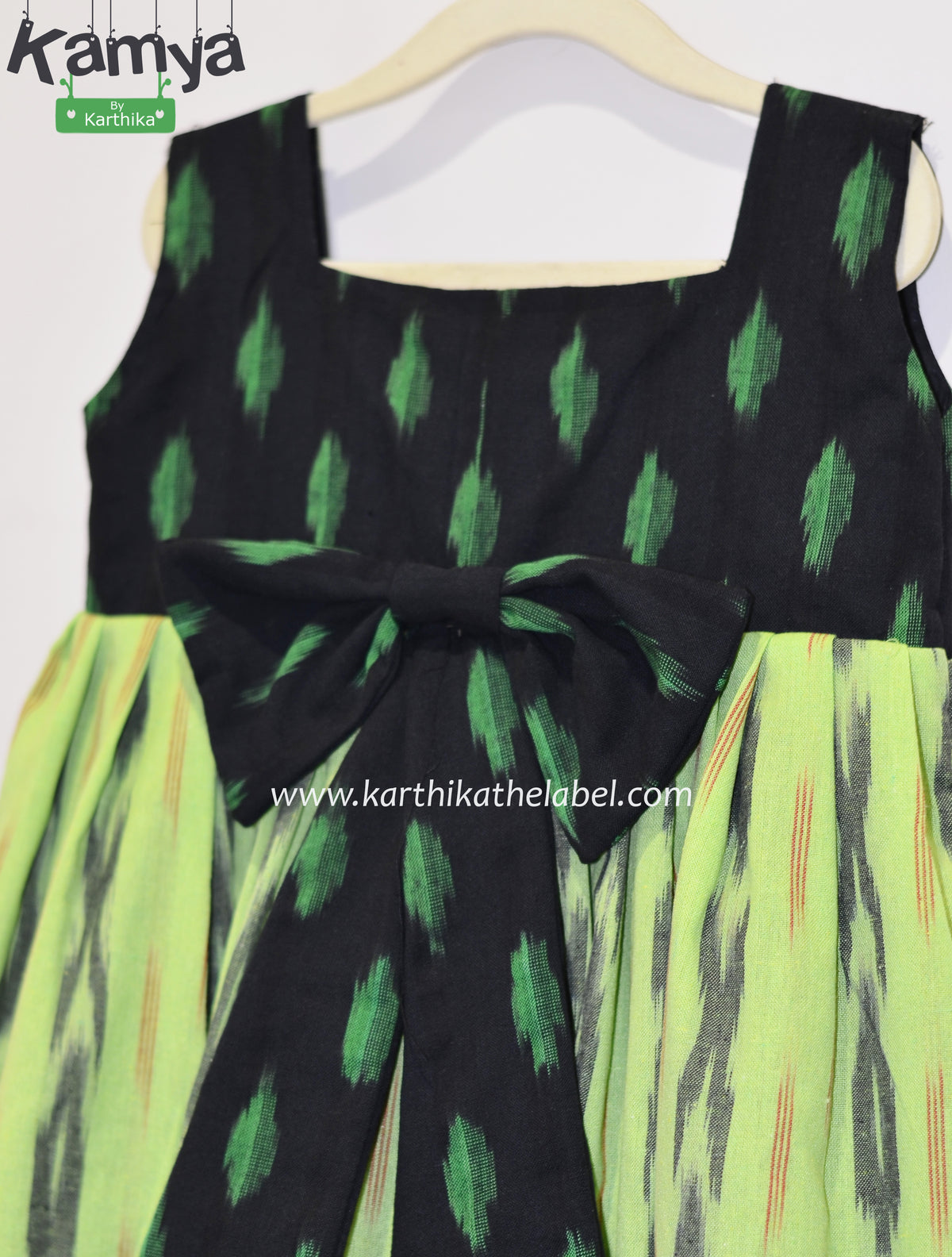 Handloom frock for the kids
