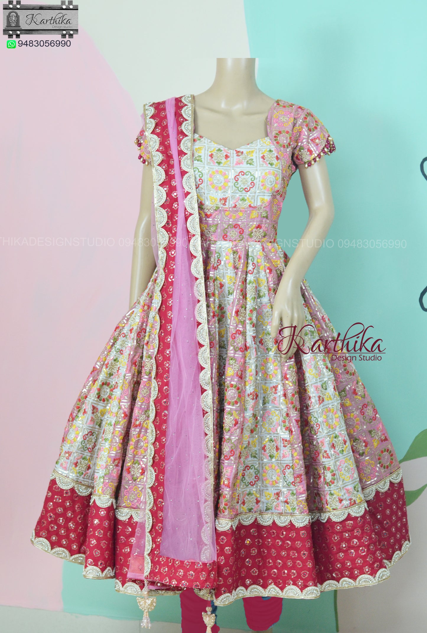 Heavy Embroidered Georgette Anarkali..