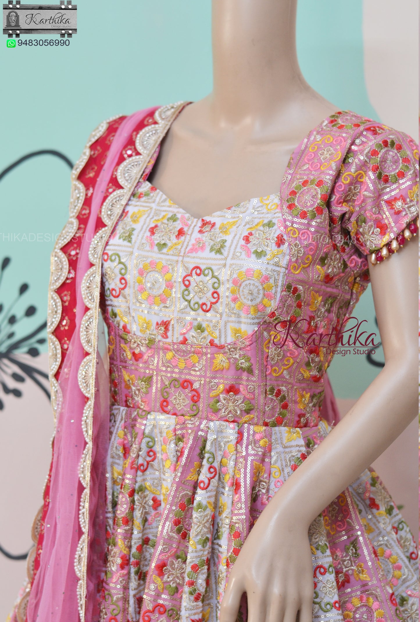 Heavy Embroidered Georgette Anarkali..