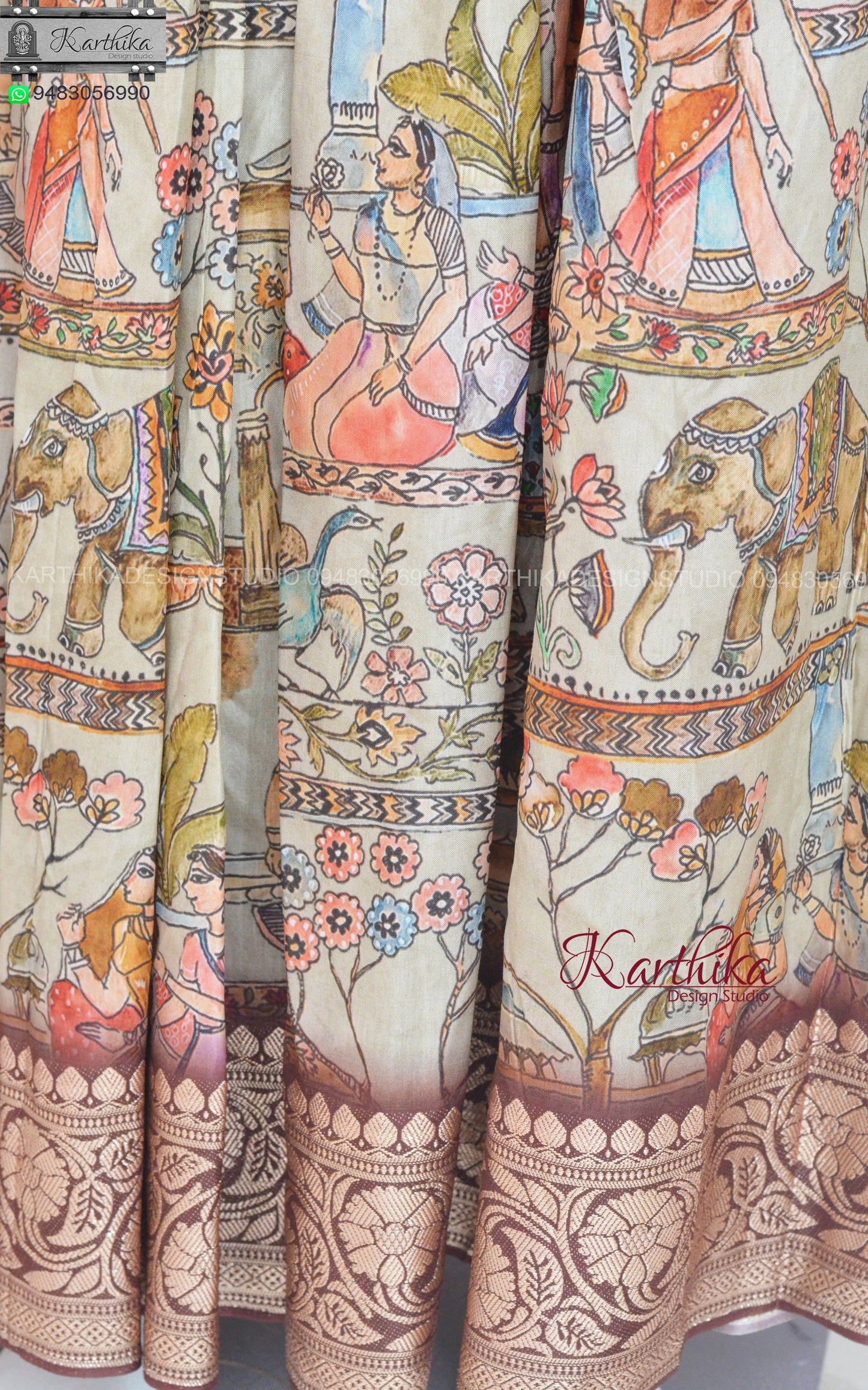 Jute silk long gown..