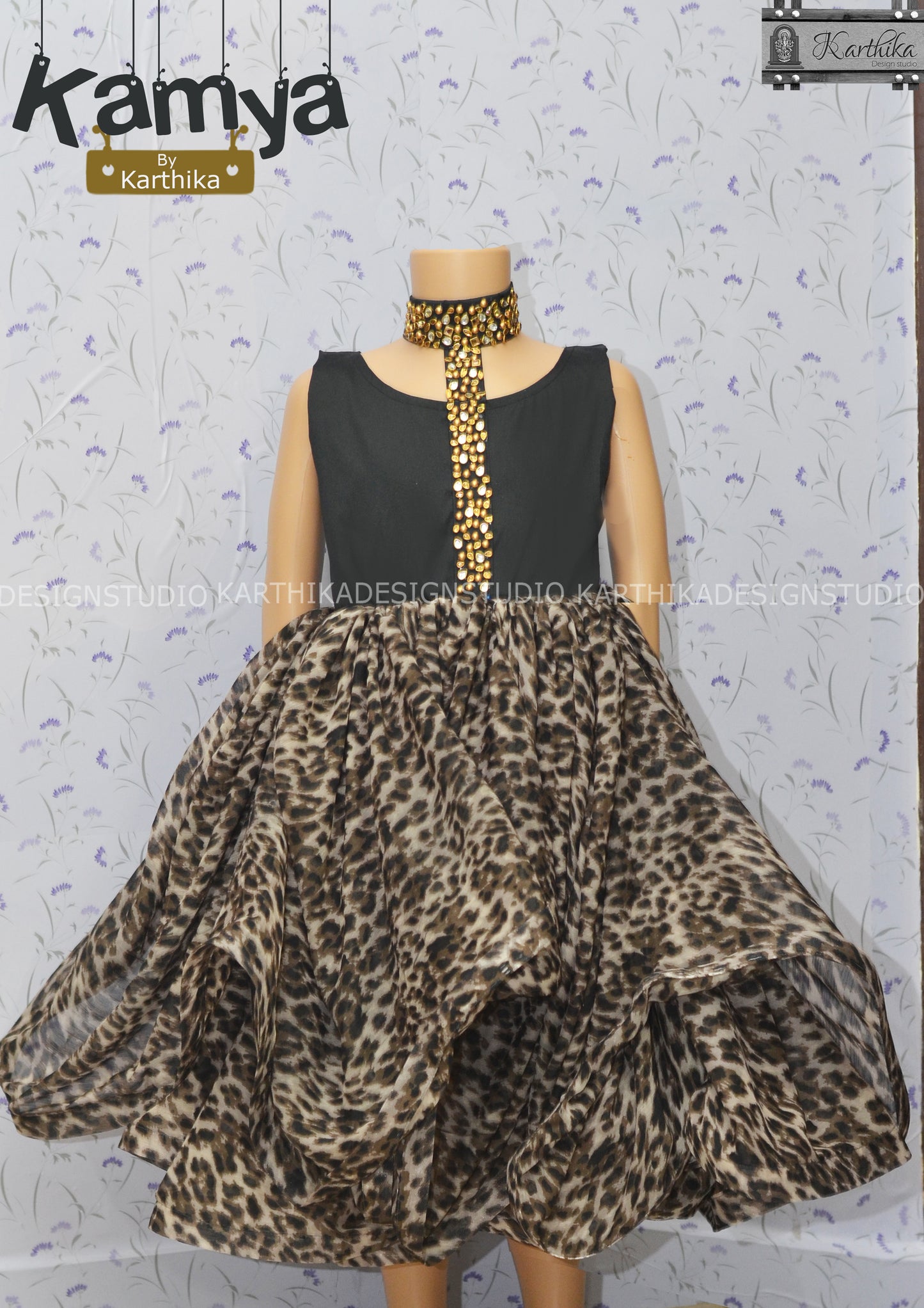 Animal print frock