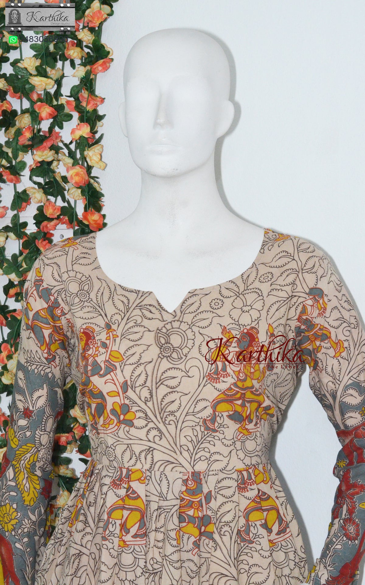 Kalamkari cotton frock