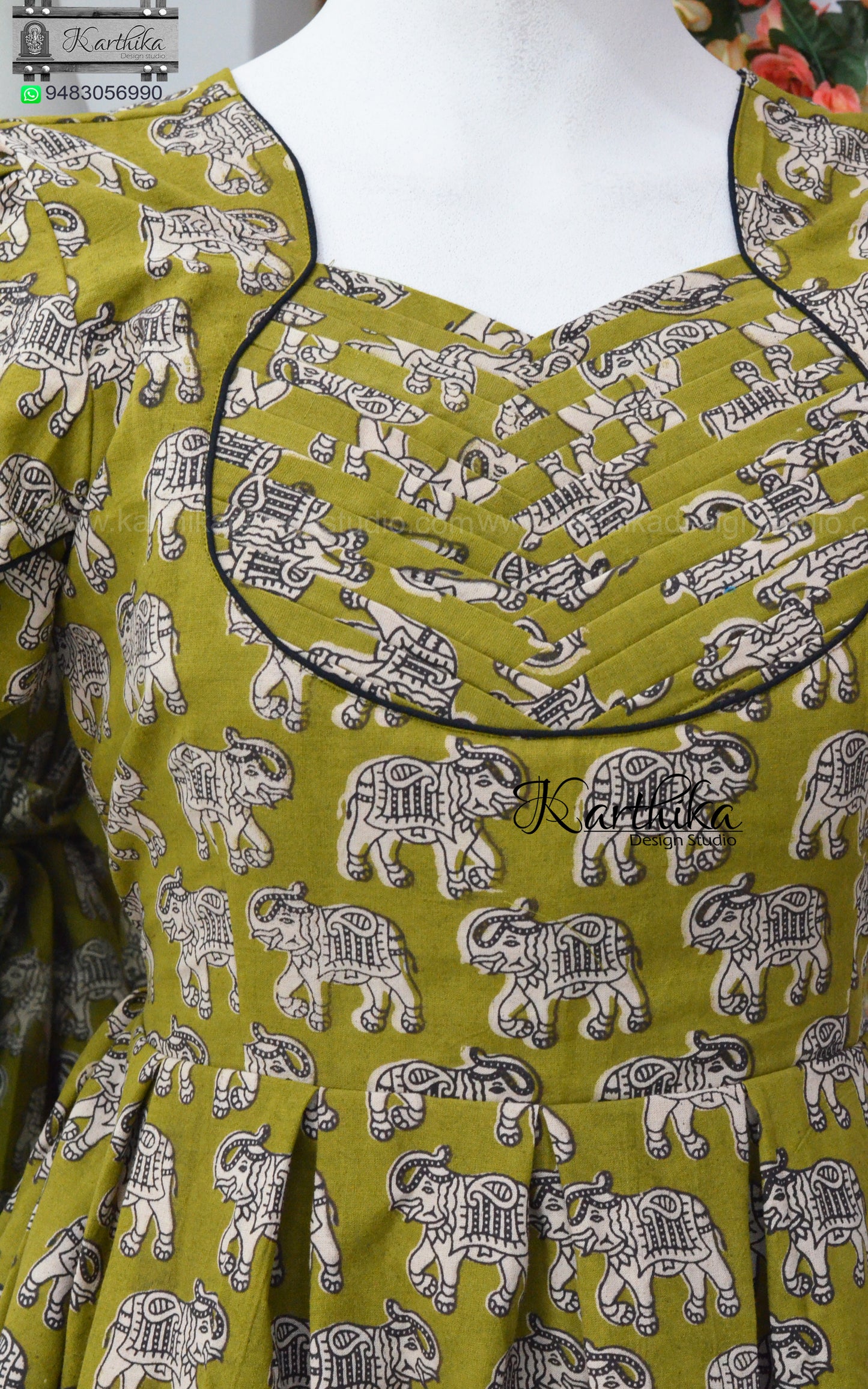 Kalamkari cotton frock