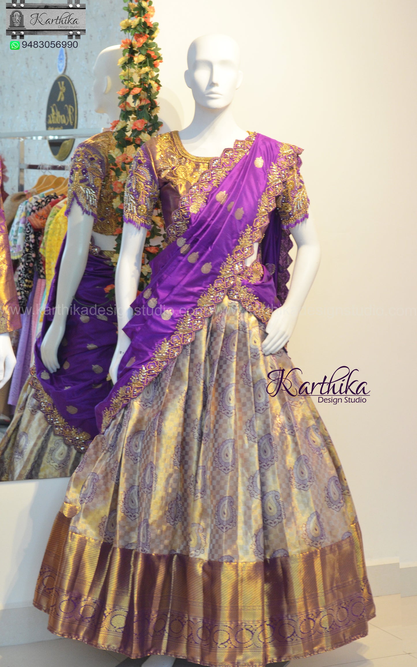 Kanchi silk langa voni