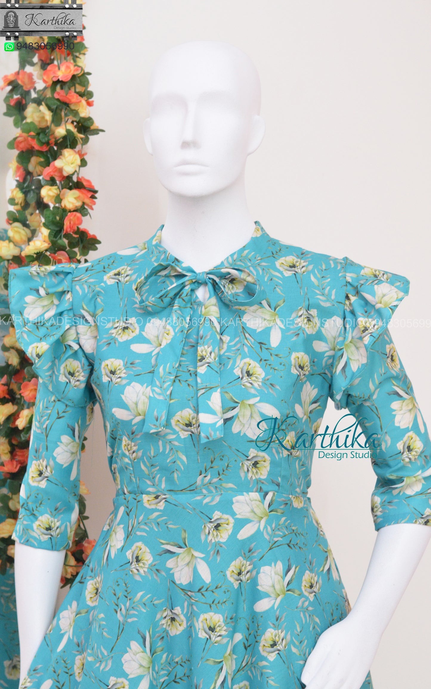 Linen cotton frock