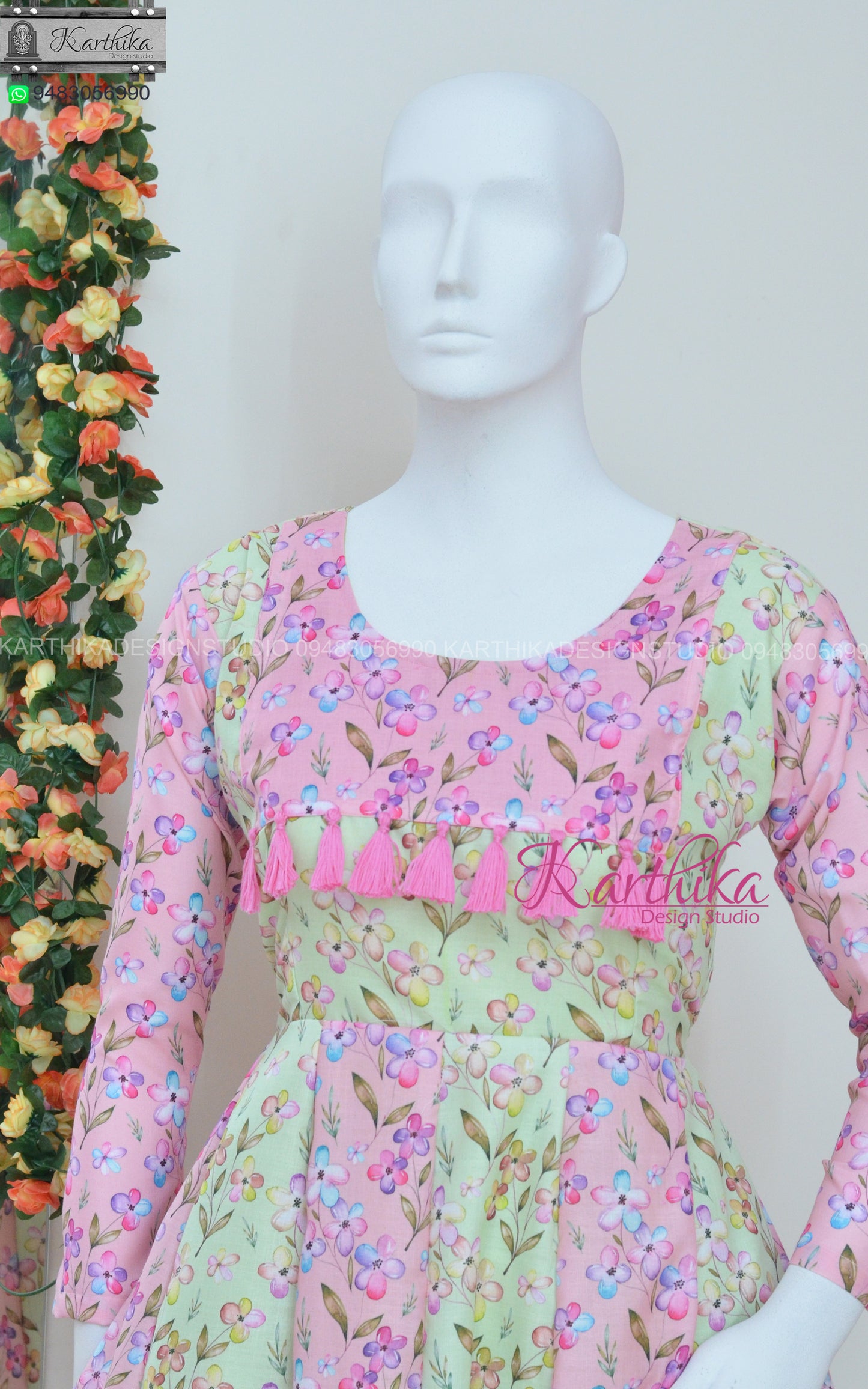 Linen cotton frock