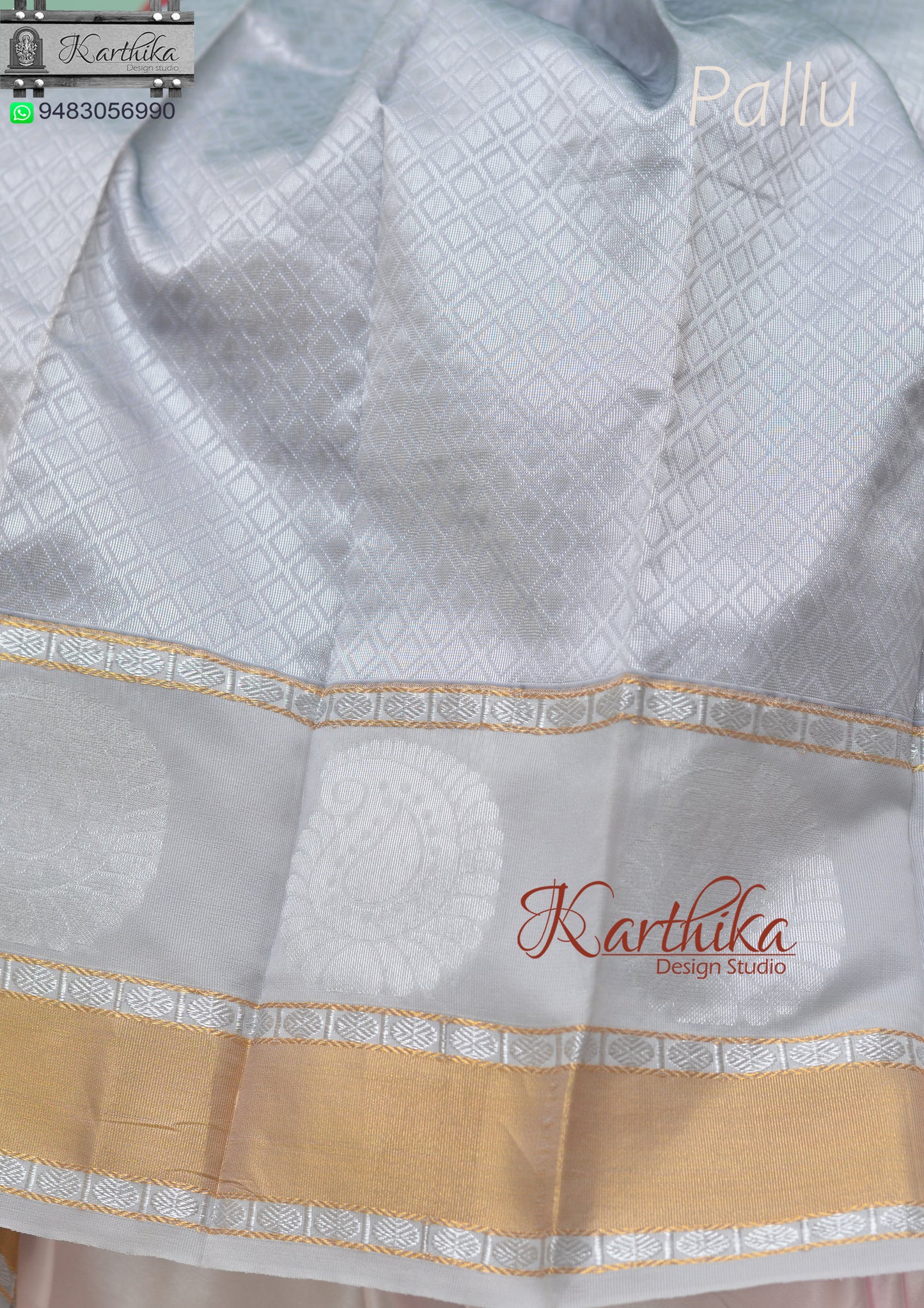 Kuppadam cotton saree with zari border-Maroon