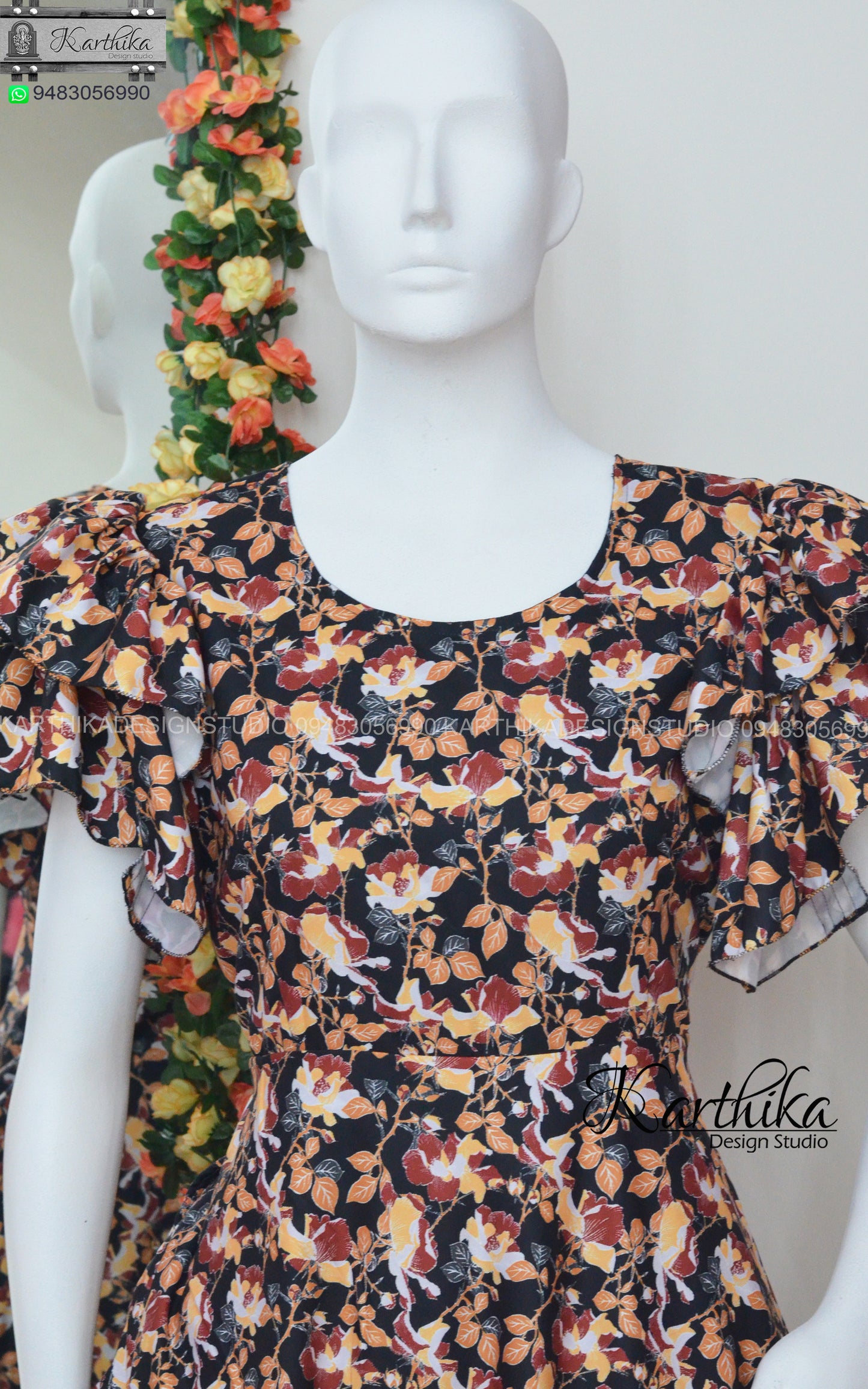 Multicolor Rayon Frock