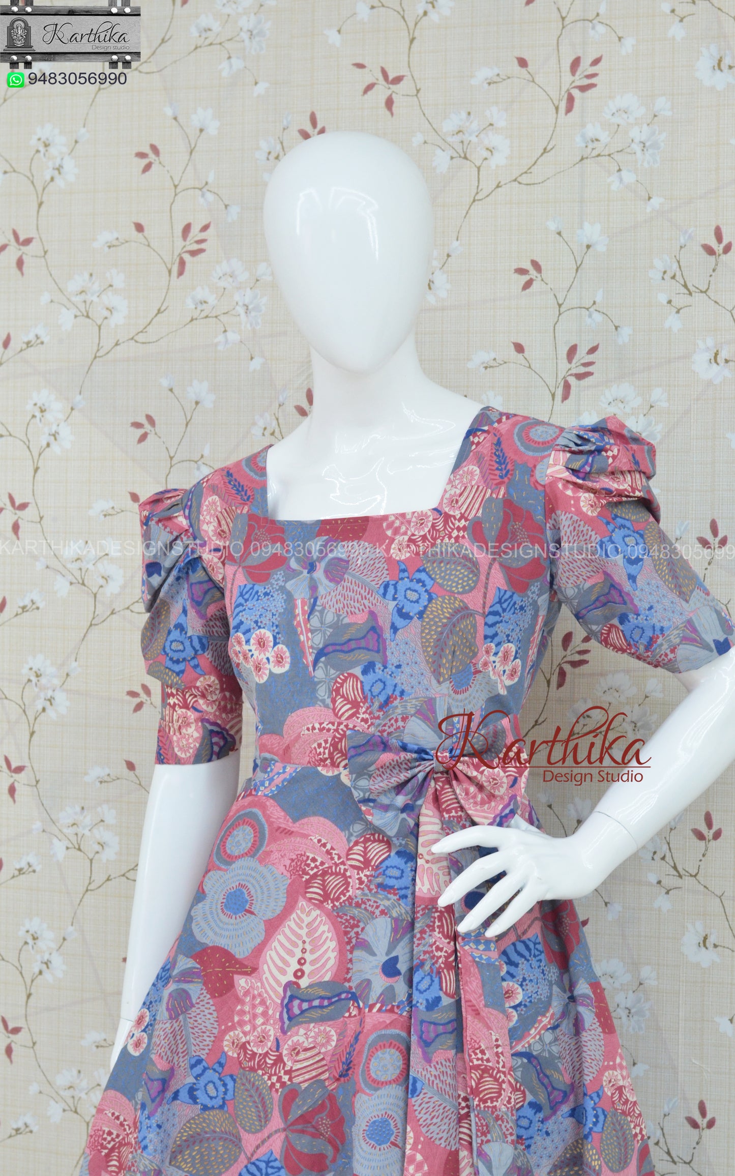 Multicolour cotton frock..