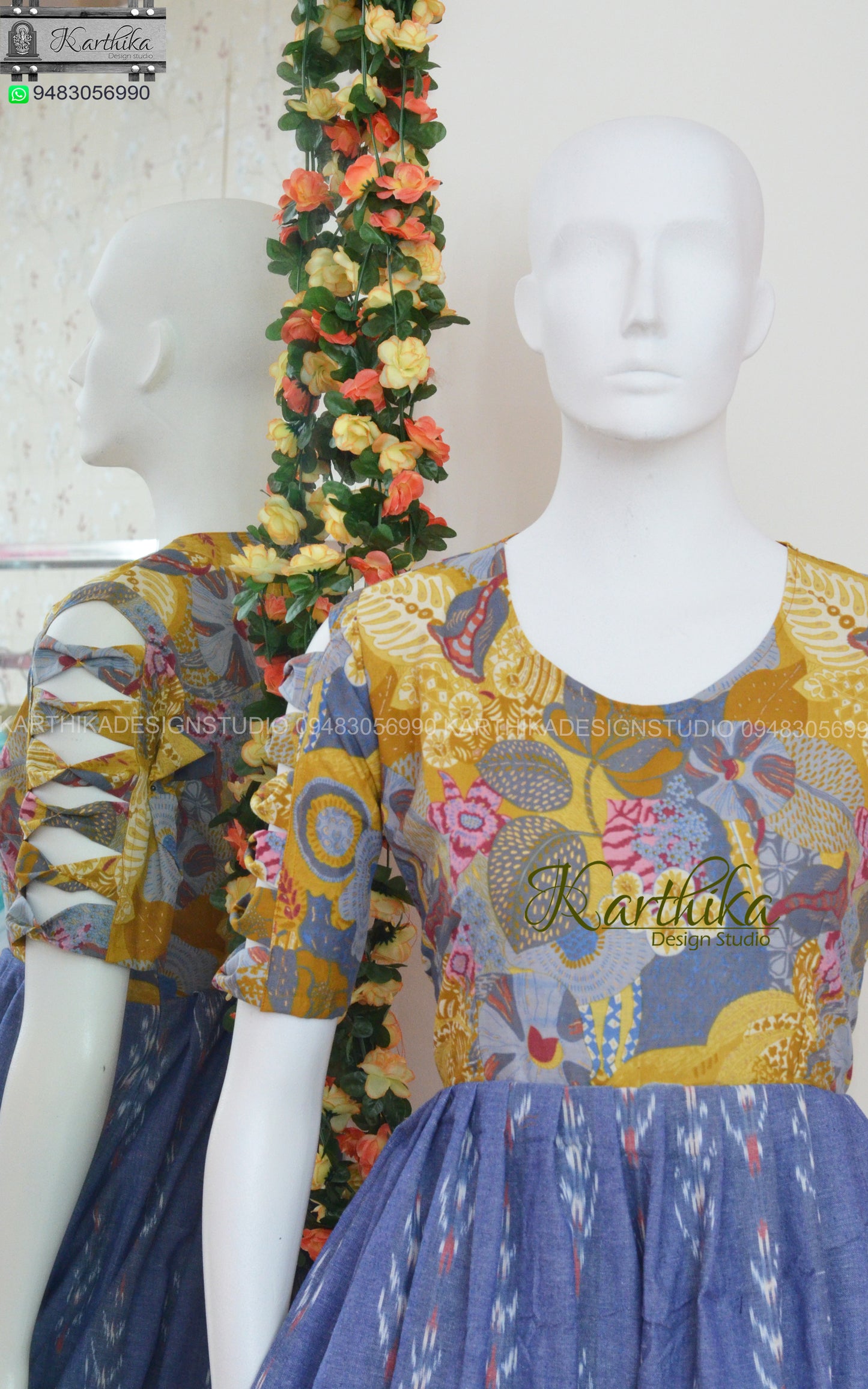 Multicolour cotton frock..