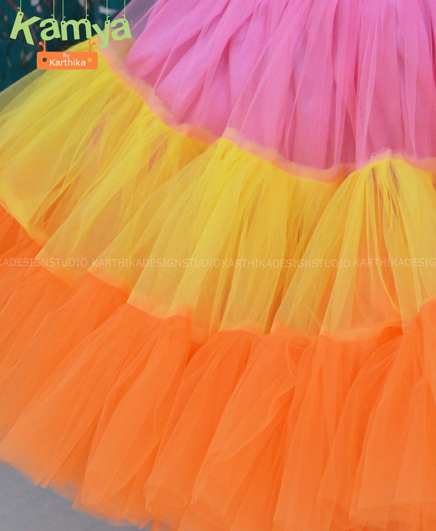 Multicolour Crop top skirt
