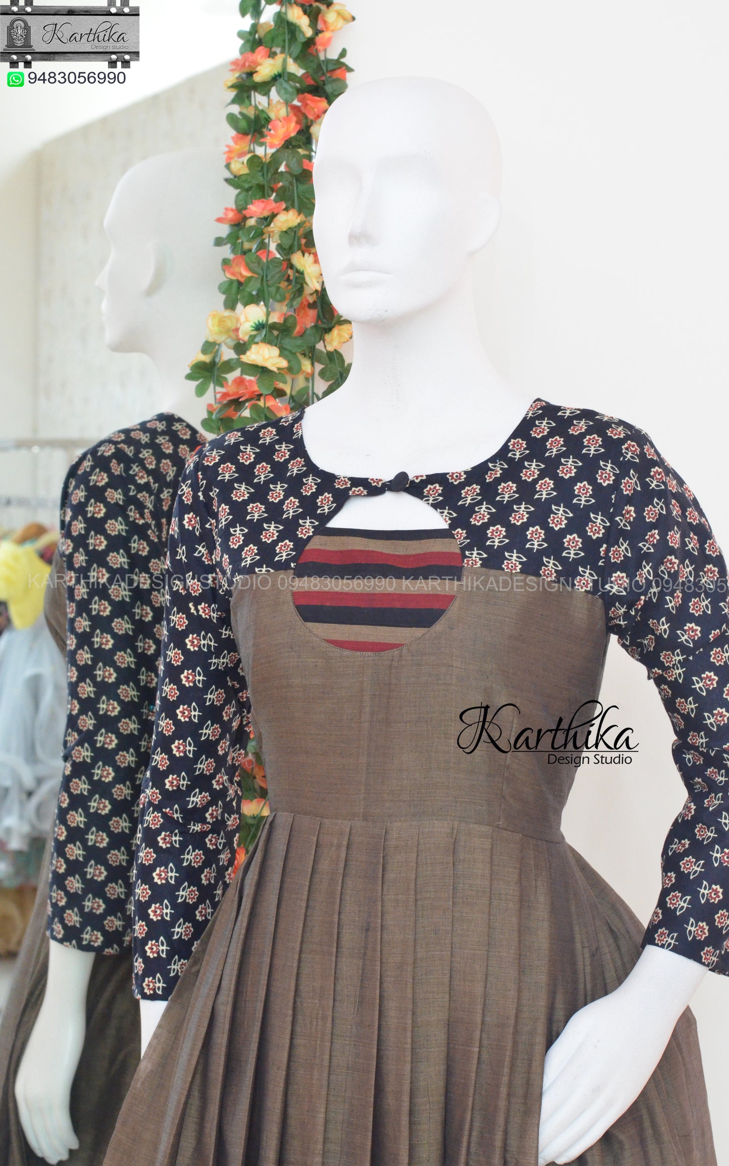 Narayanpet cotton long gown..