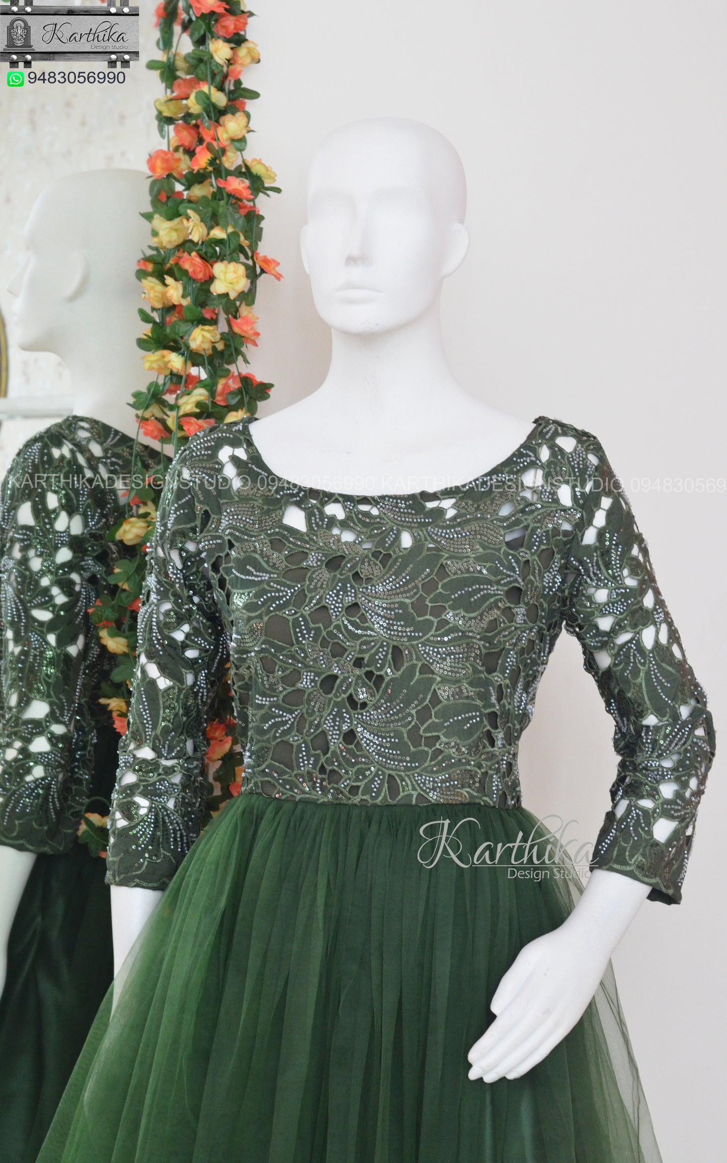 Premium cutwork embroidered frock