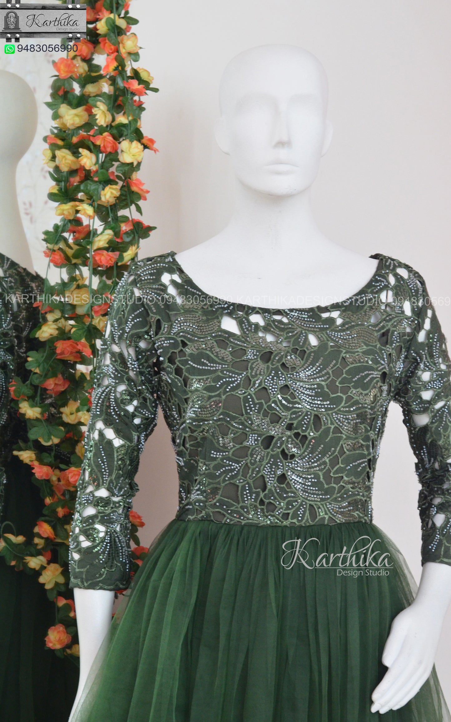 Premium cutwork embroidered frock
