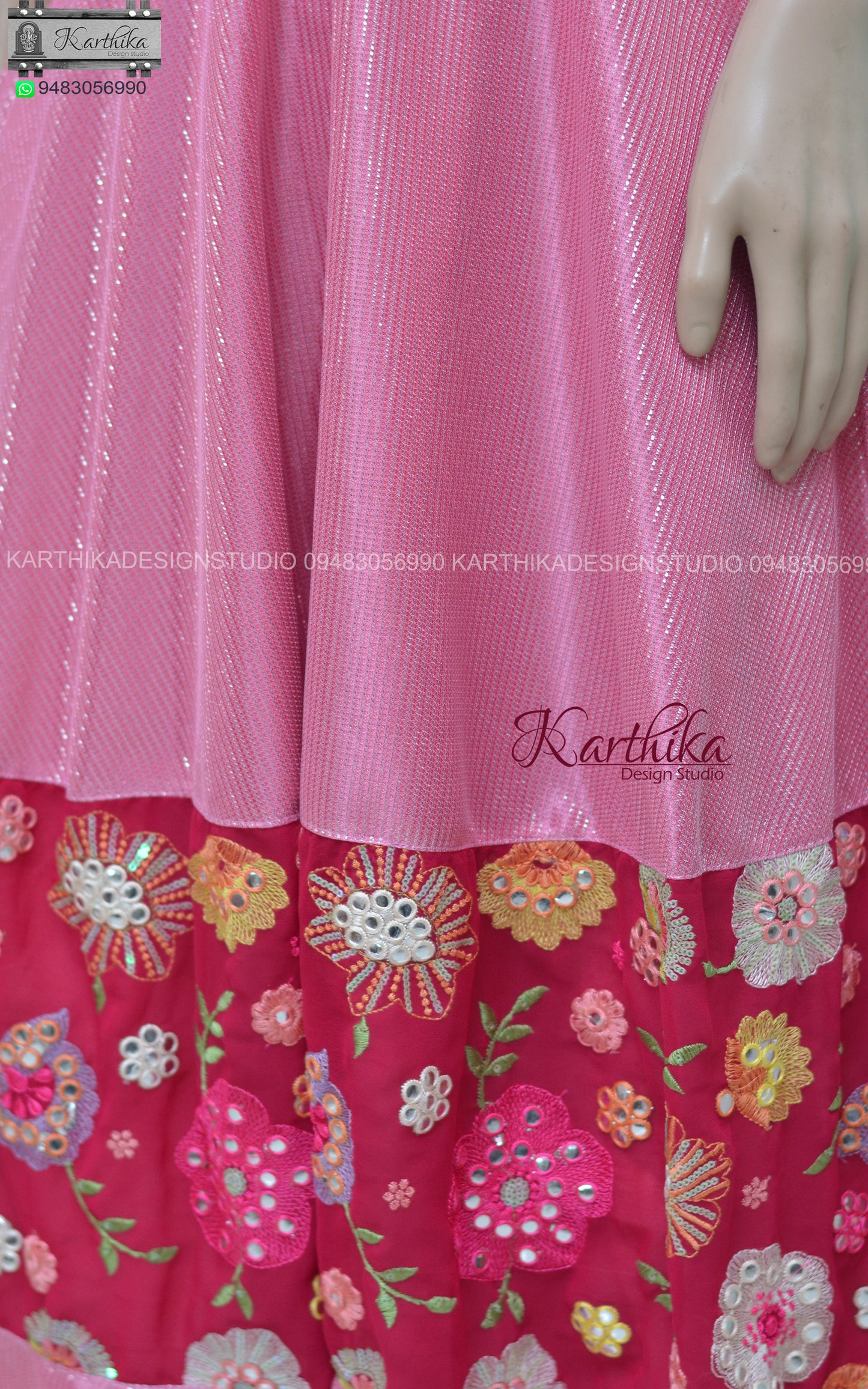 Premium pink lycra frock
