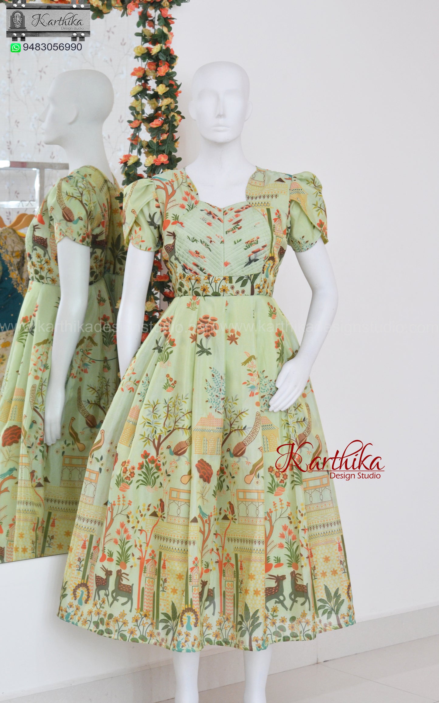 Printed tissue frock