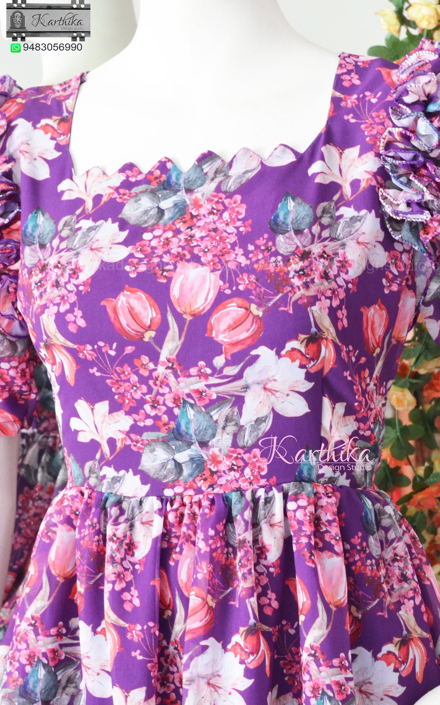 Layered georgette frock