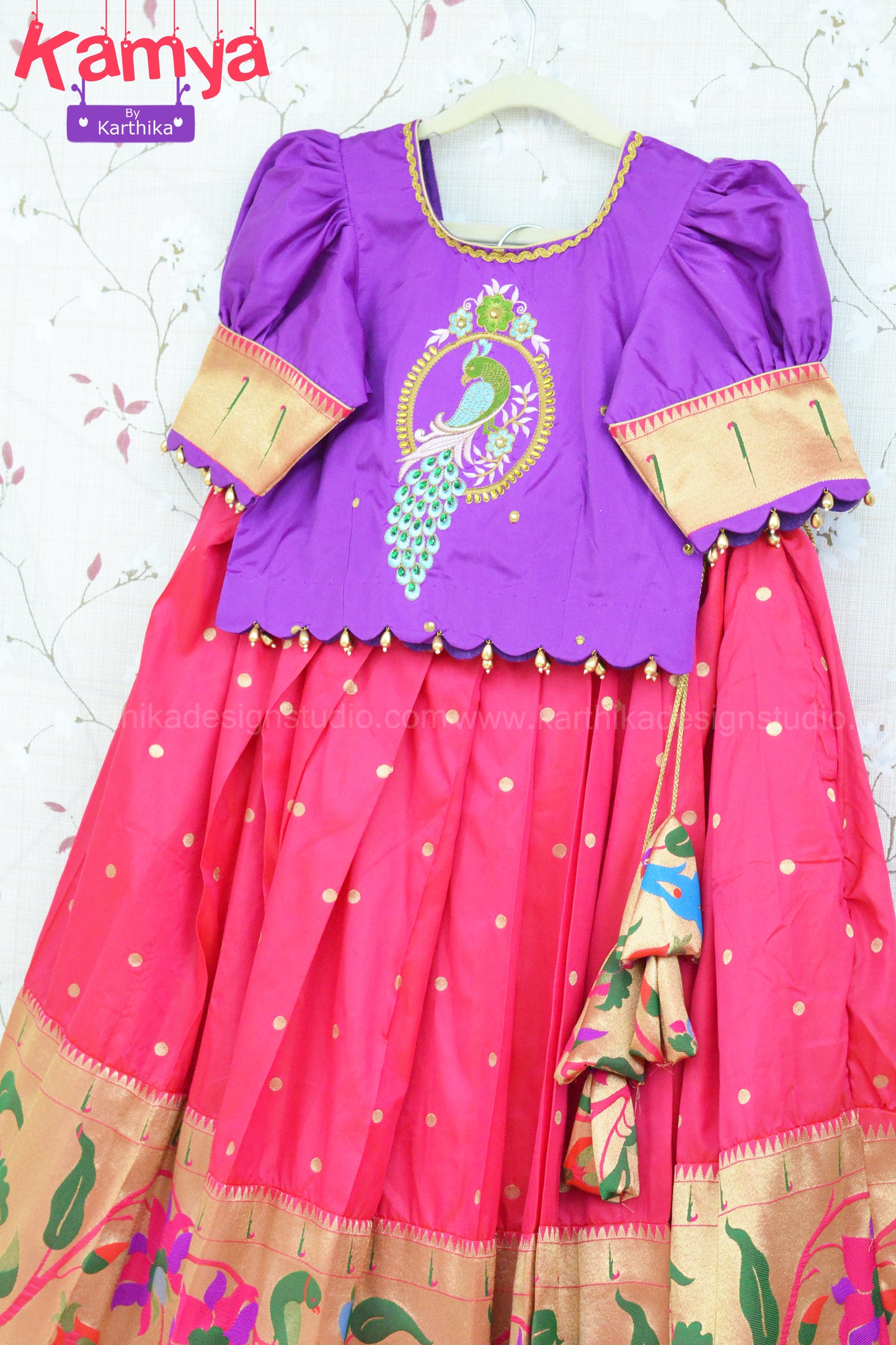 Pythani silk lehenga blouse