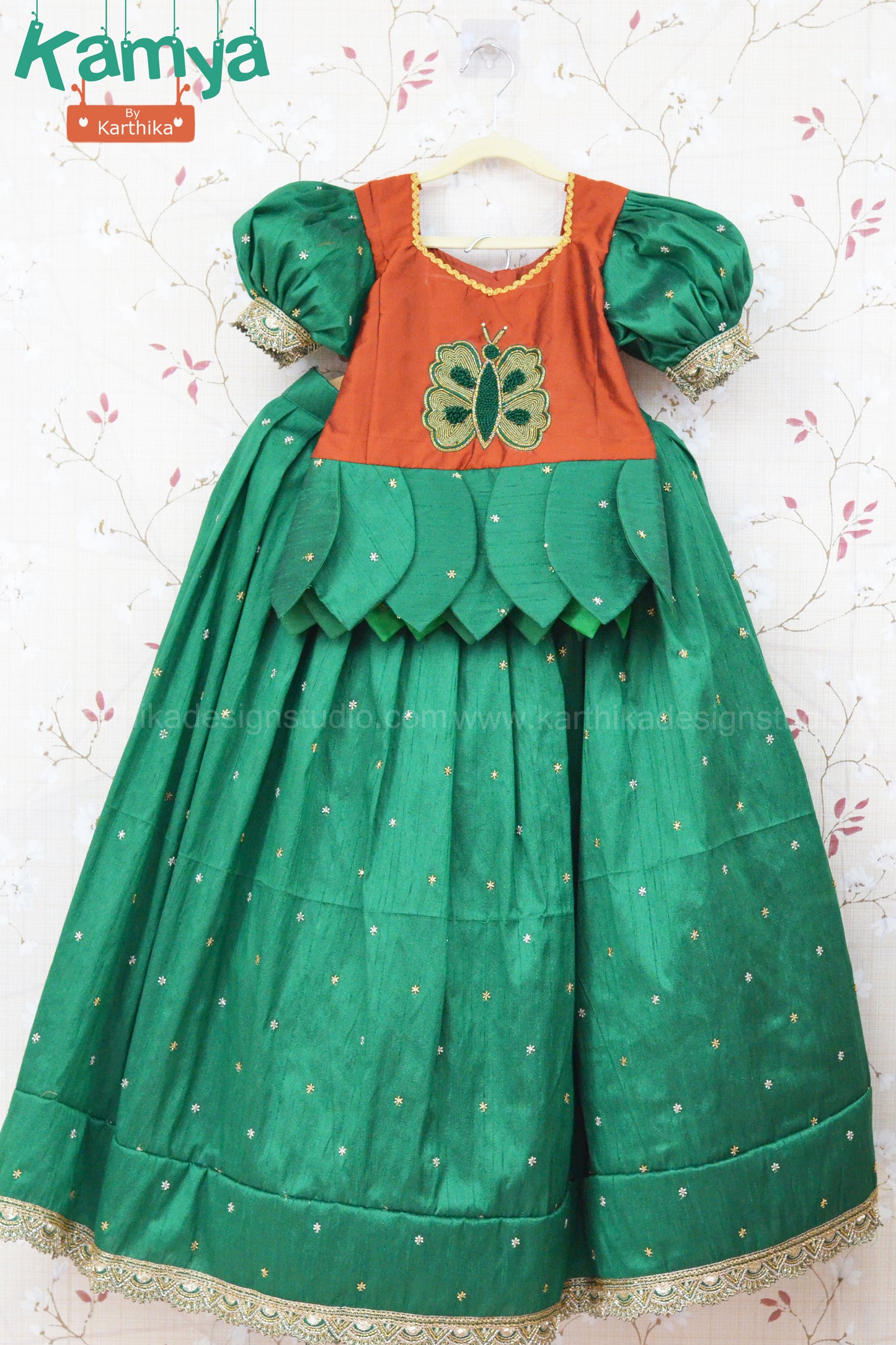 Raw silk lehenga blouse