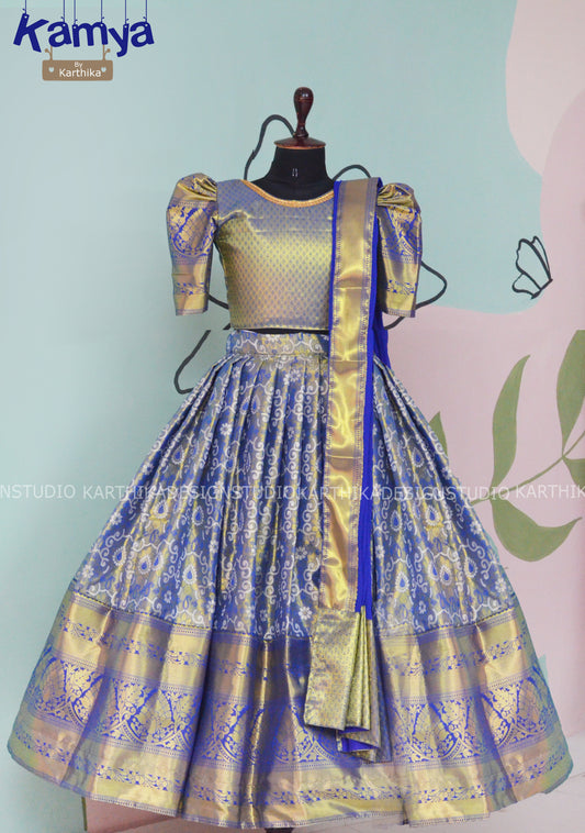 Soft silk langa voni for kids..