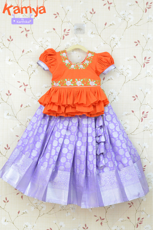 Softsilk lehenga blouse