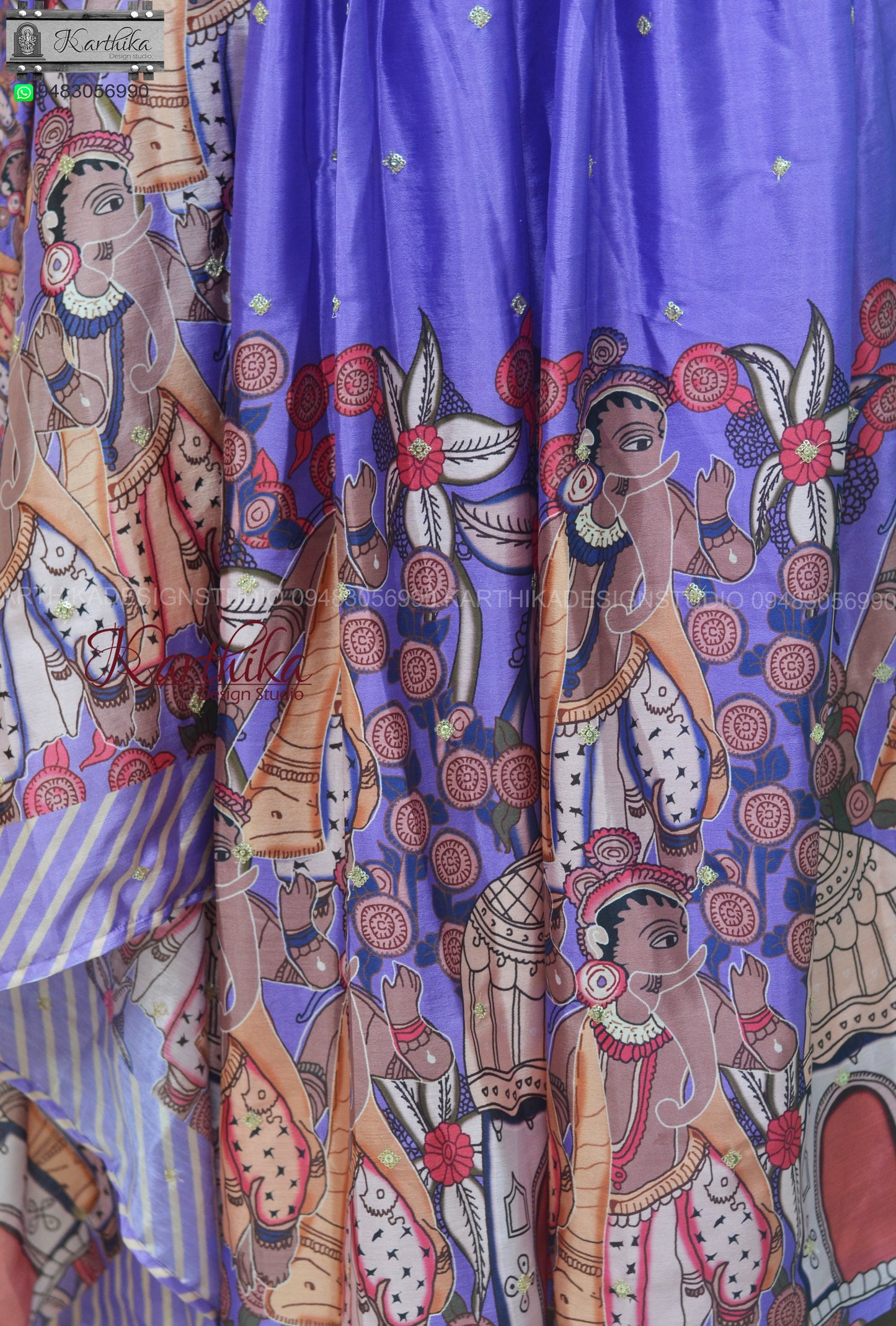 Soft silk long gown..