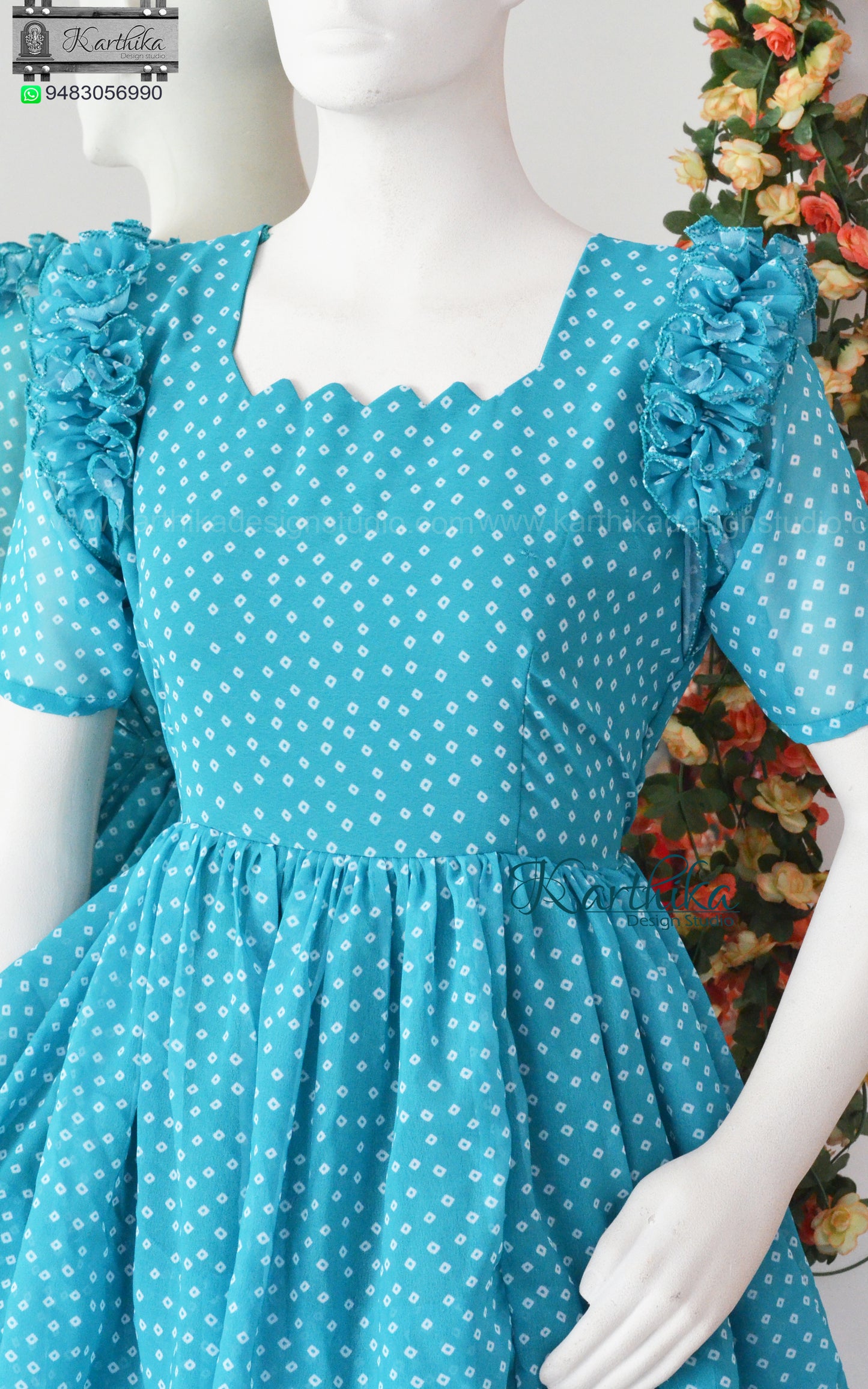 Bhandani Layered georgette frock