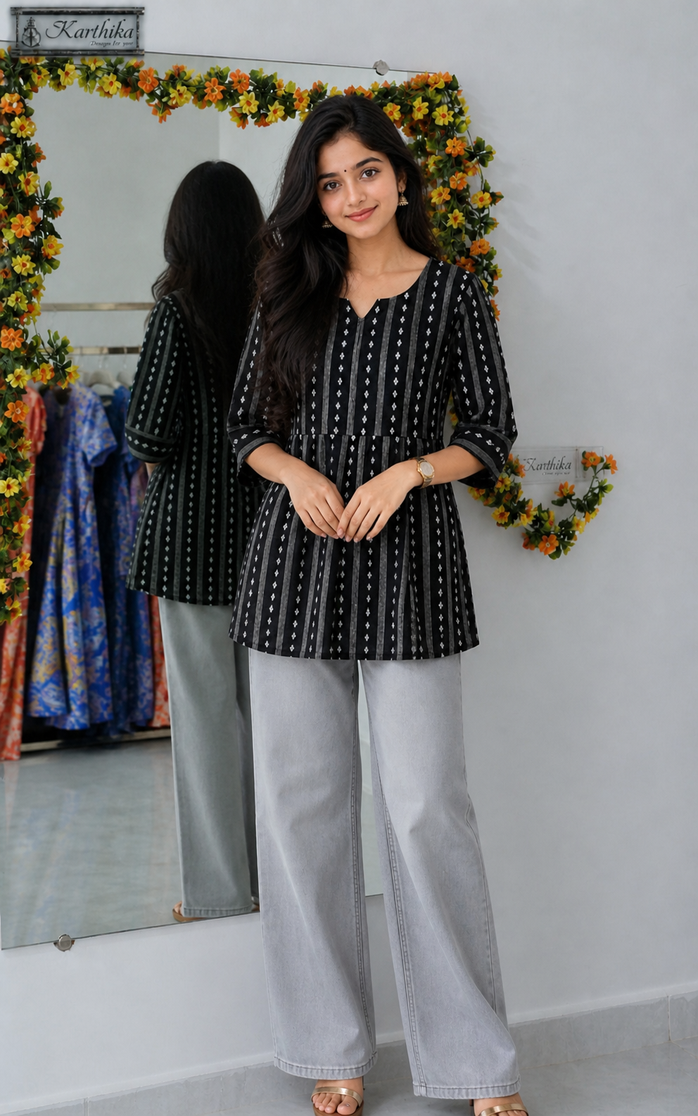 Handloom cotton tunic