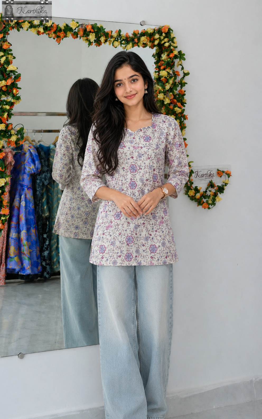 Printed Mul cotton tunic