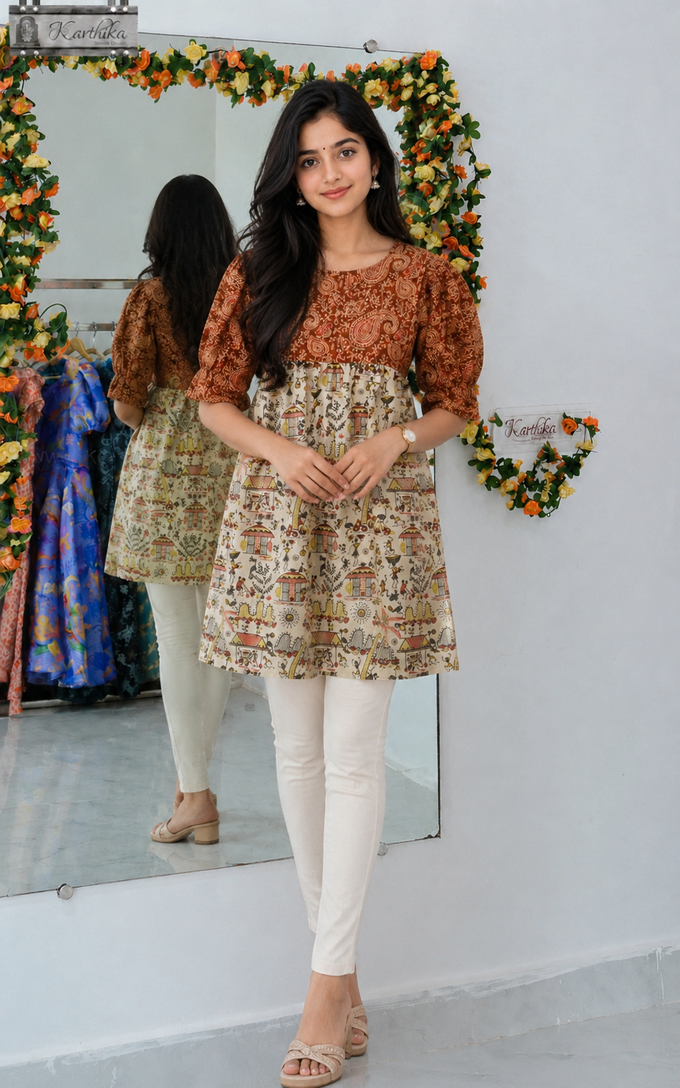 Kalamkari cotton tunic