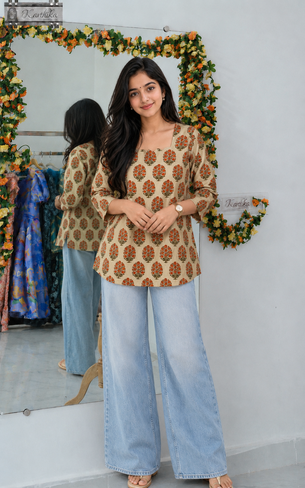 Printed Mul cotton tunic