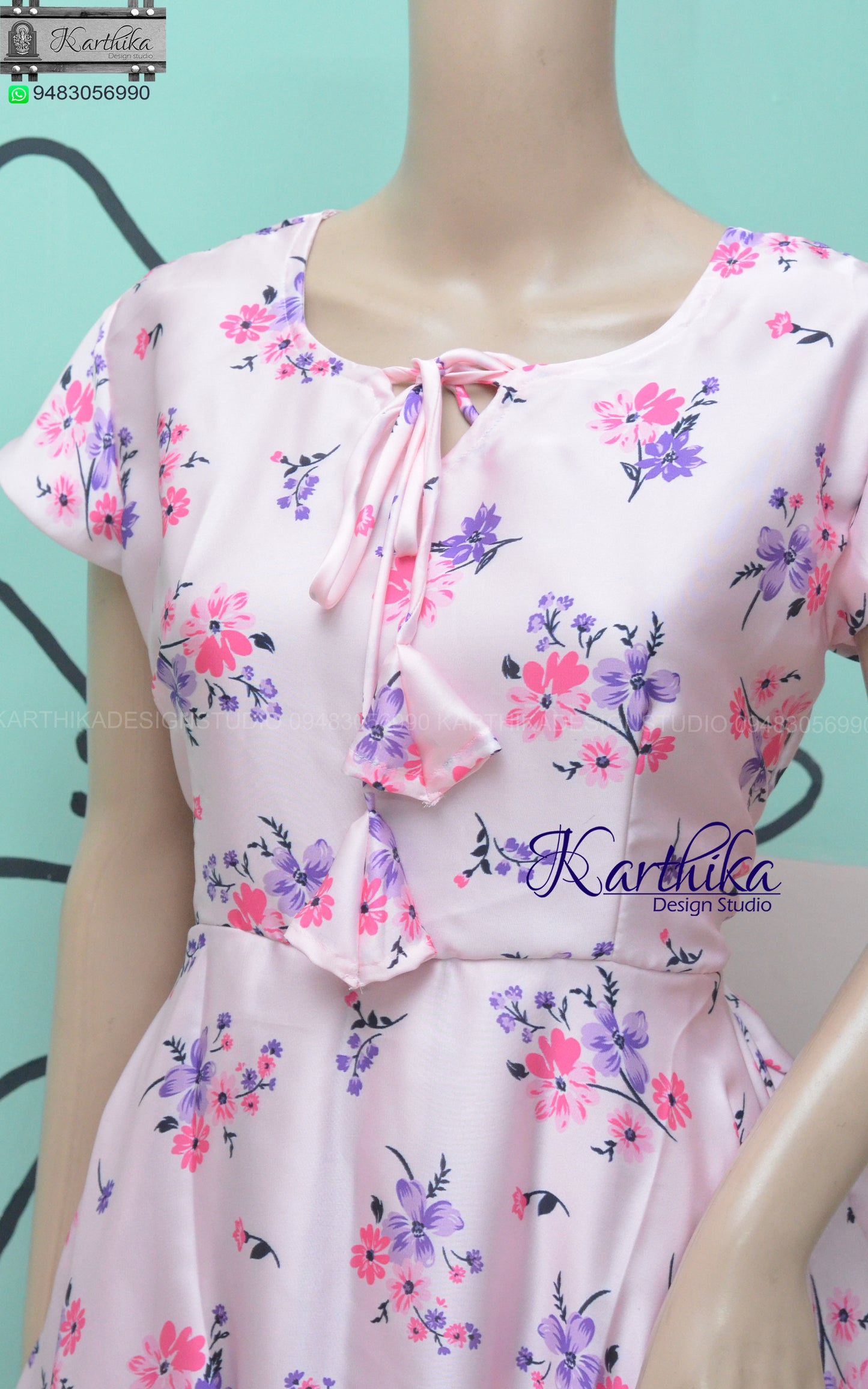 Floral Satin frock