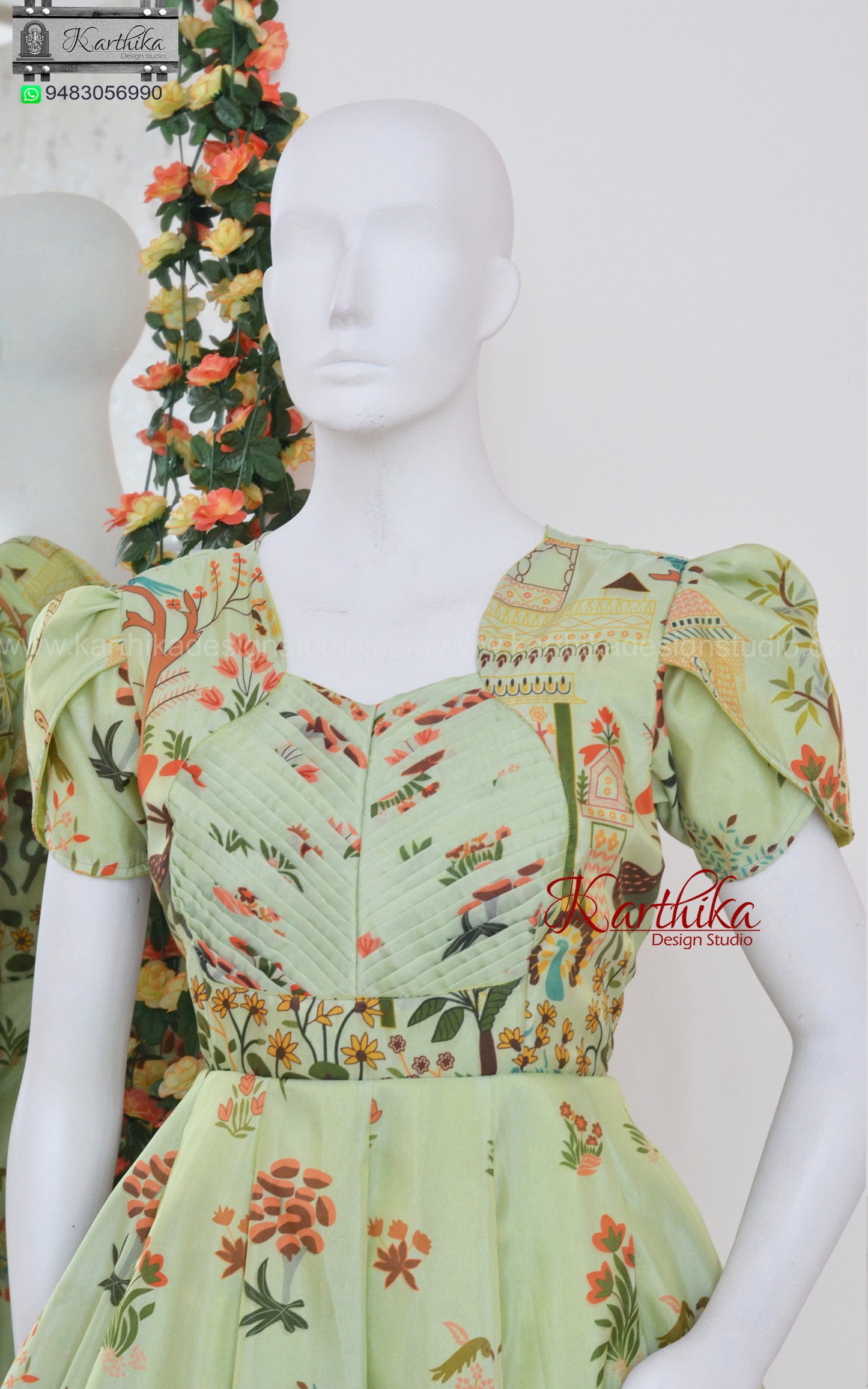 Printed tissue frock