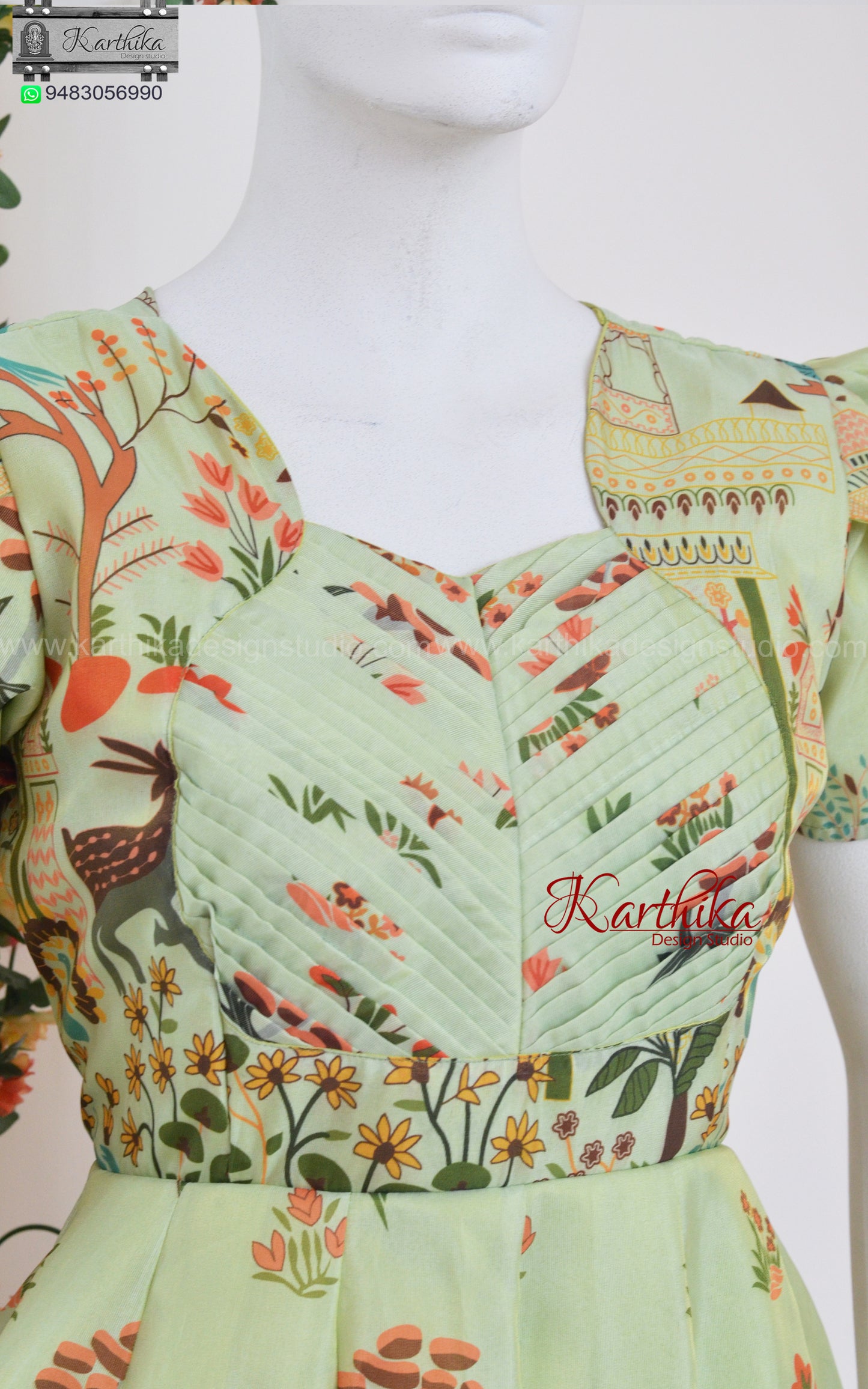 Printed tissue frock