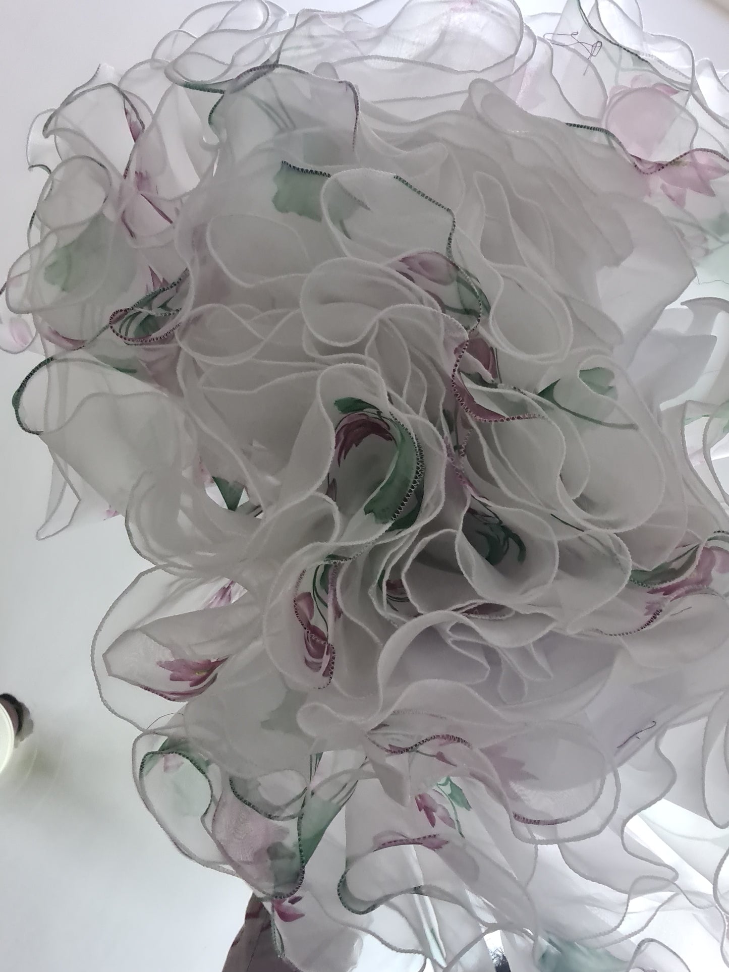 Floral organza frock.