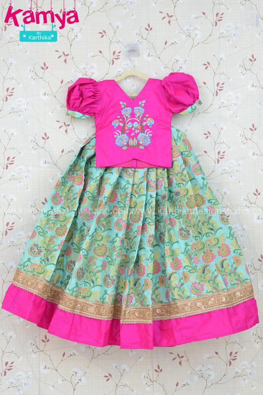 Banarasi silk lehenga blouse