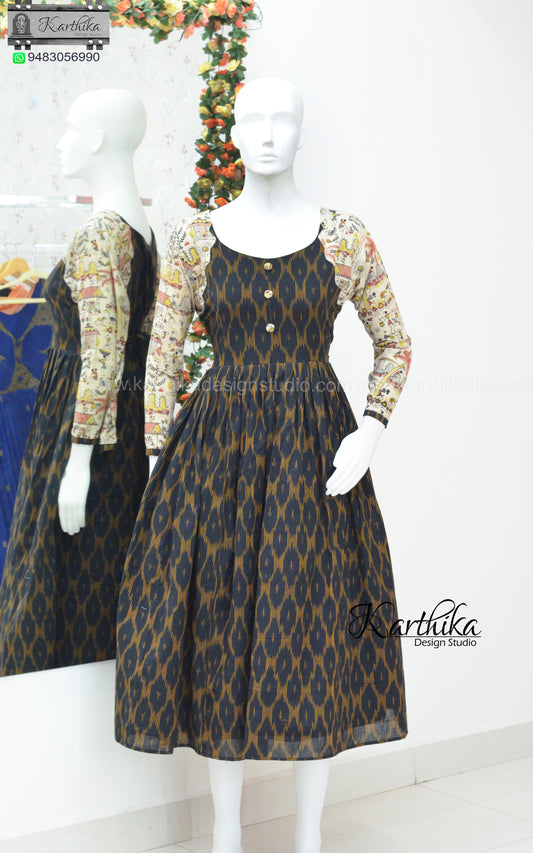 Ikkat Coton frock