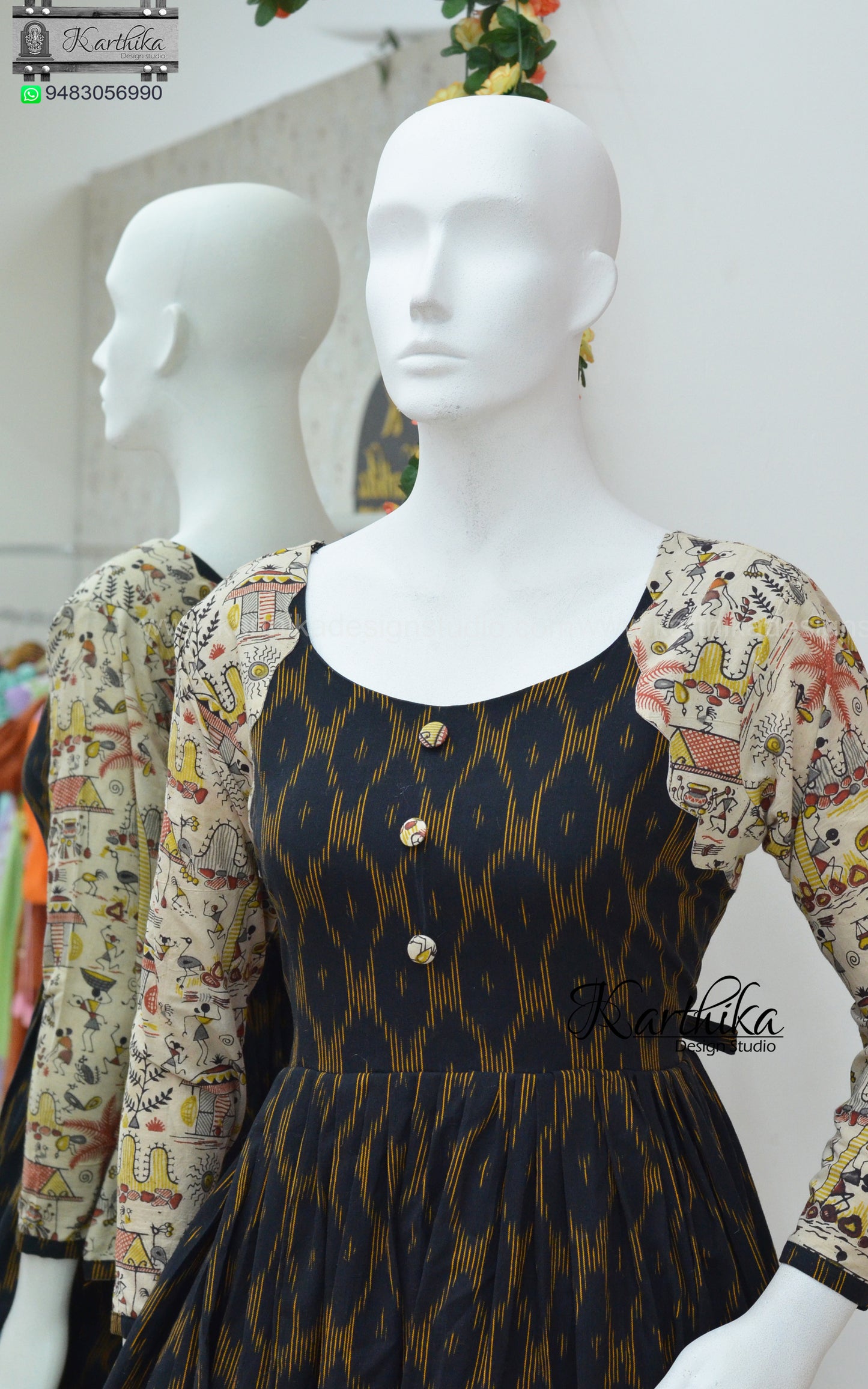 Ikkat Coton frock