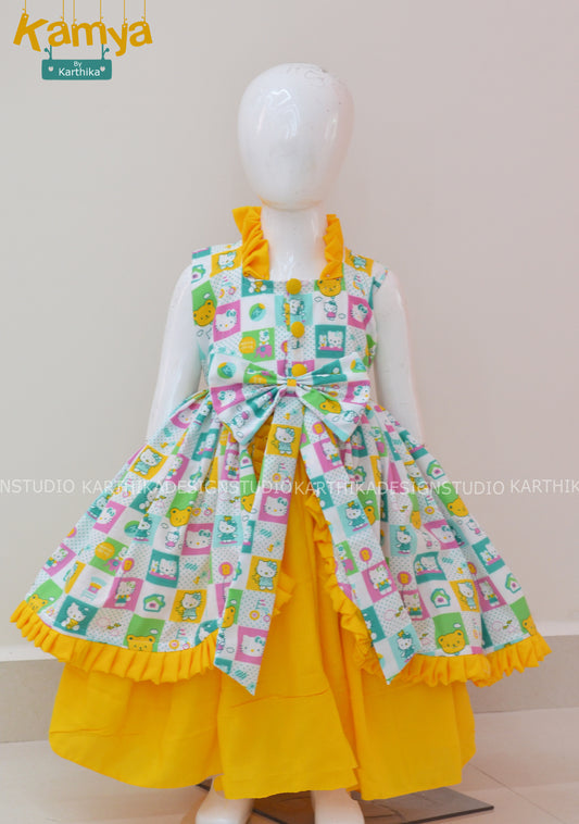 Printed cotton frock